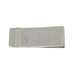 Pince à billets Tiffany & Co en argent sterling, motif à rayures guilloché, n° 26767