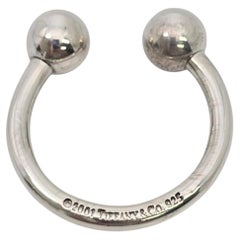 Porte-clés Tiffany & Co en argent sterling en forme de fer à cheval n° 26765