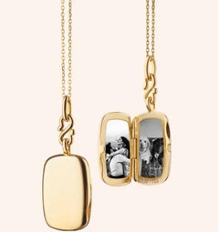 Richter & Phillips 18K Yellow Gold Slim "Britt" Locket Pendant #25677