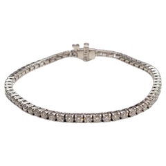 Bracciale tennis in oro bianco 14 carati con diamanti #26792