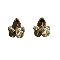 Tiffany & Co. 18K Yellow Gold Ivy Leaf Stud Earrings #26819