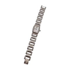 Orologio Judith Ripka in argento sterling con quadrante in madreperla e quadrante in quarzo n. 26834