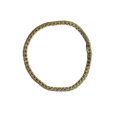 18K Yellow Gold Diamond Tennis Bracelet 6.71cttw #26870