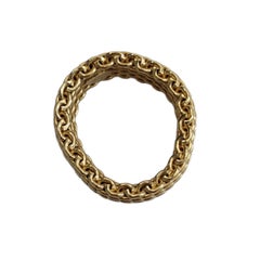Tiffany & Co. 18K Yellow Gold Somerset Mesh Ring Size 7.75 #26863