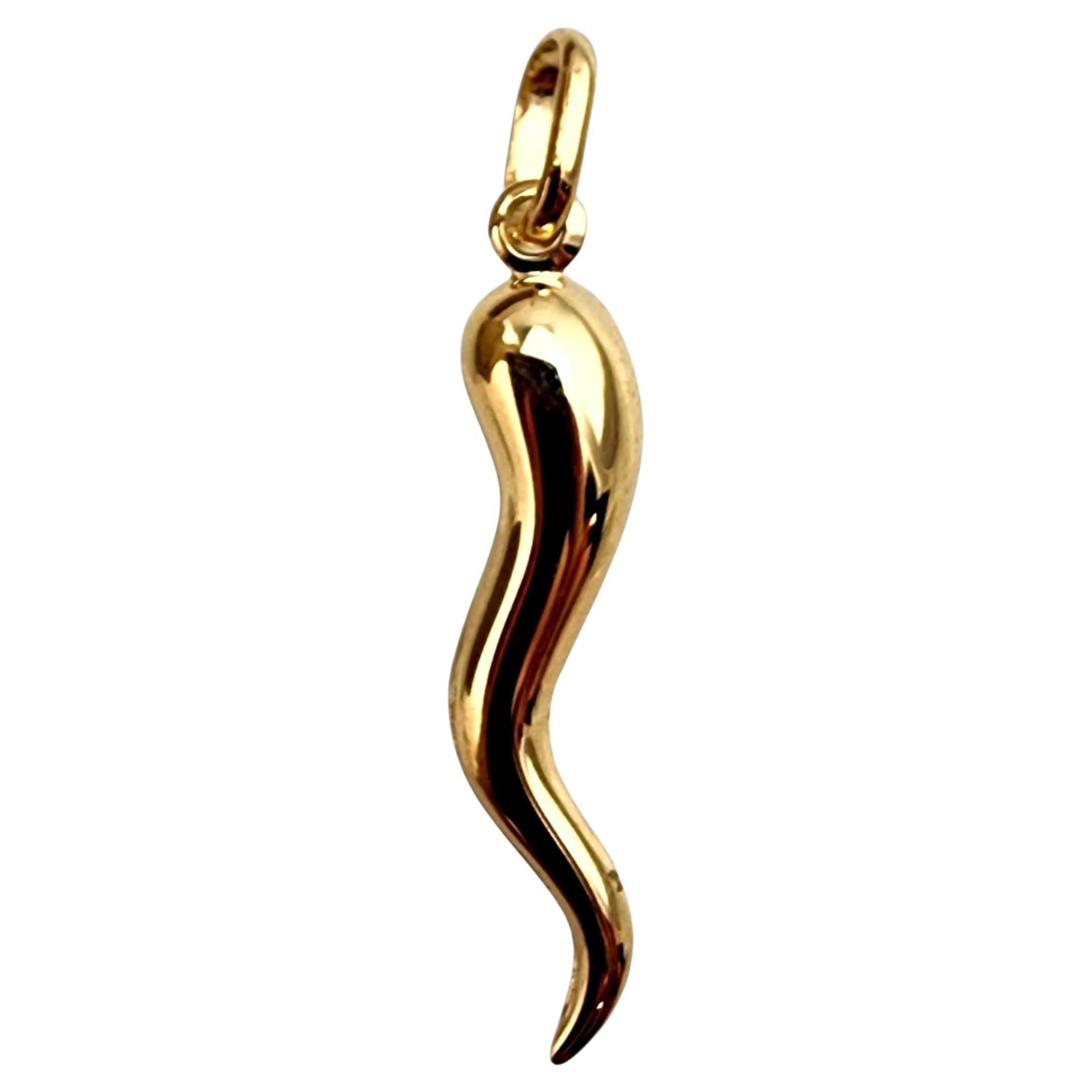 Charm in oro giallo 14K Italian Horn #22353