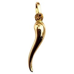Charm in oro giallo 14K Italian Horn #22343