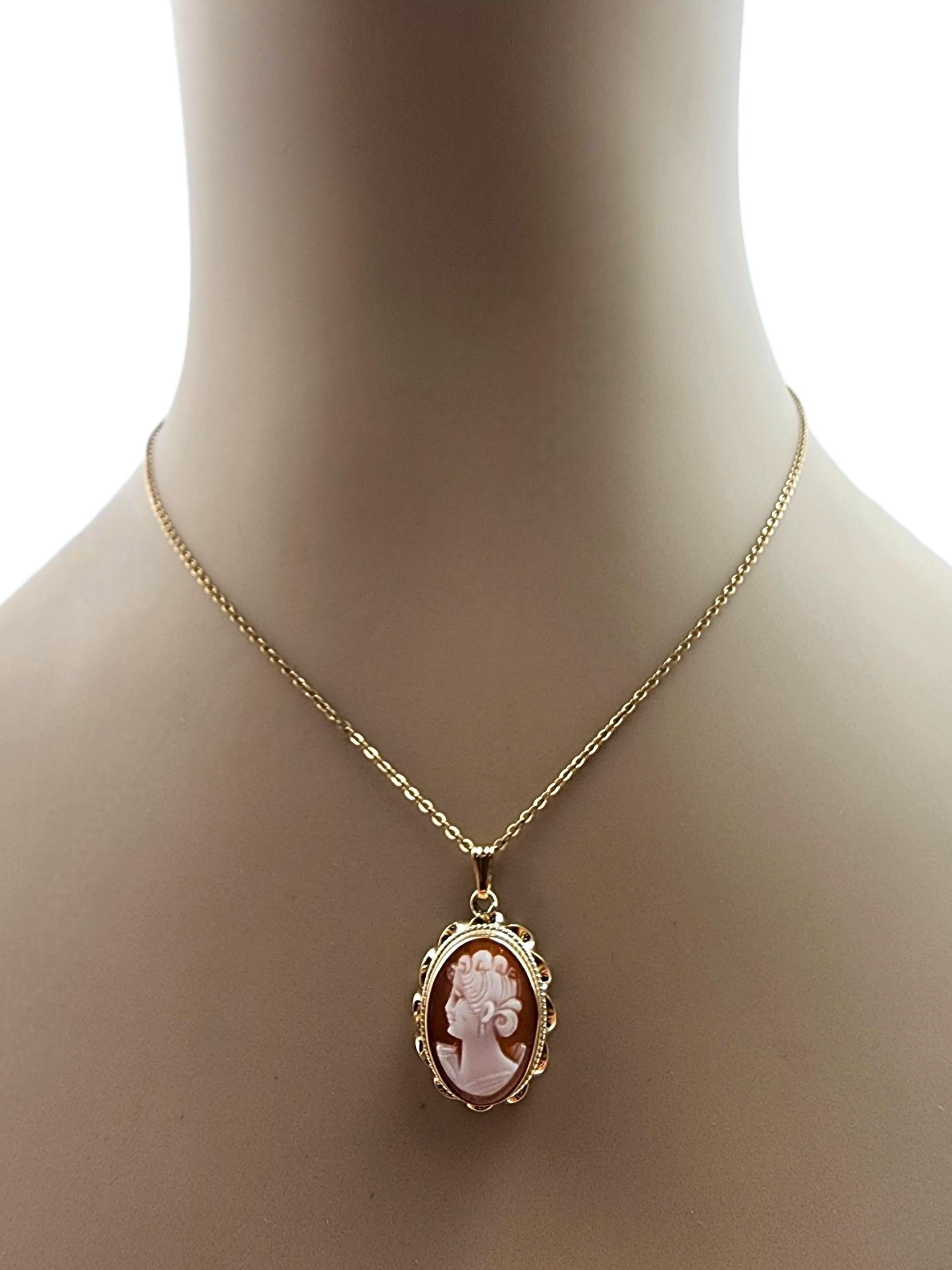 Ciondolo cammeo in oro giallo 14K #22340 in vendita 5