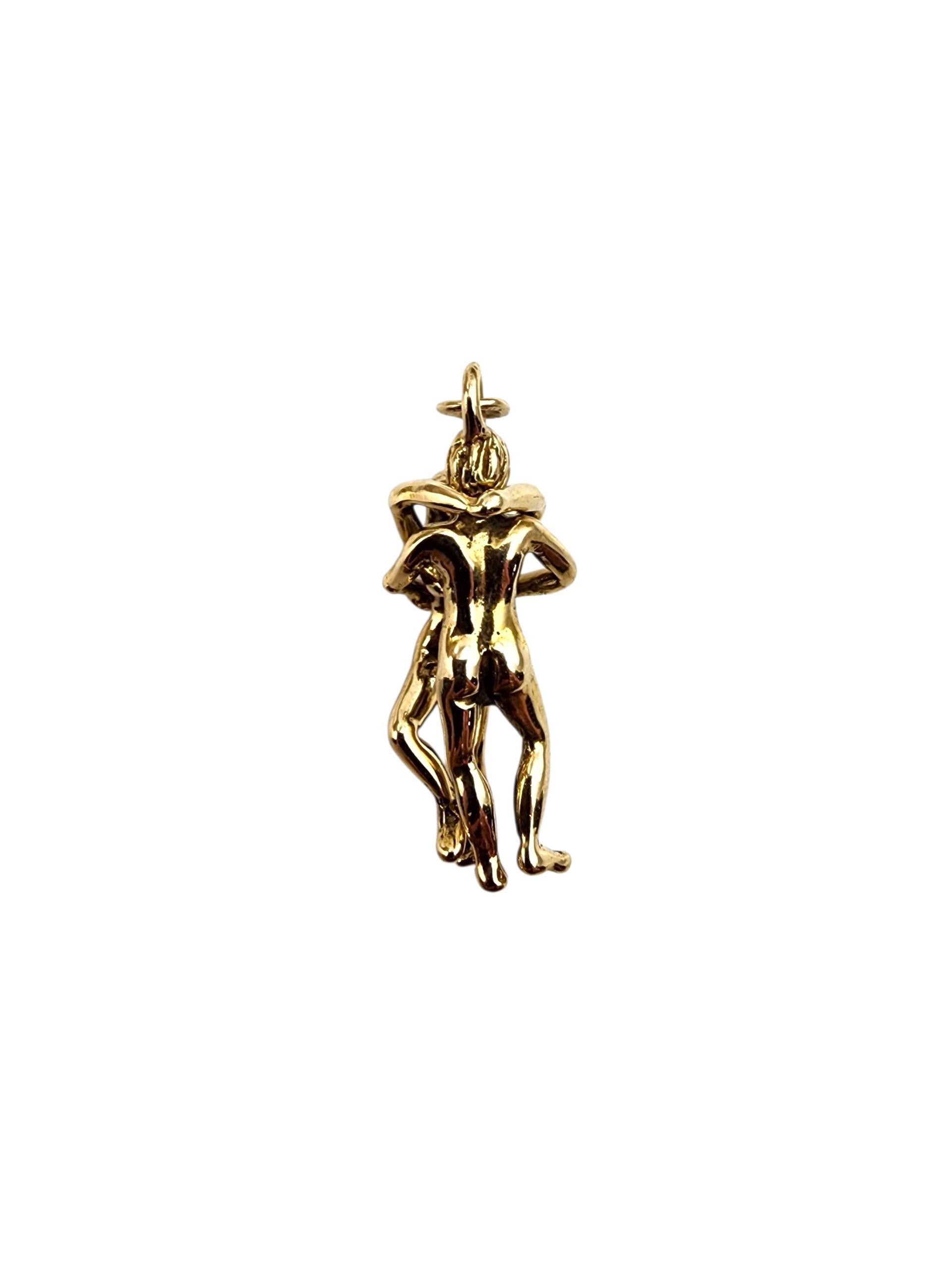 Charm di coppia in oro giallo 14K #22338 In condizioni buone in vendita a Washington Depot, CT