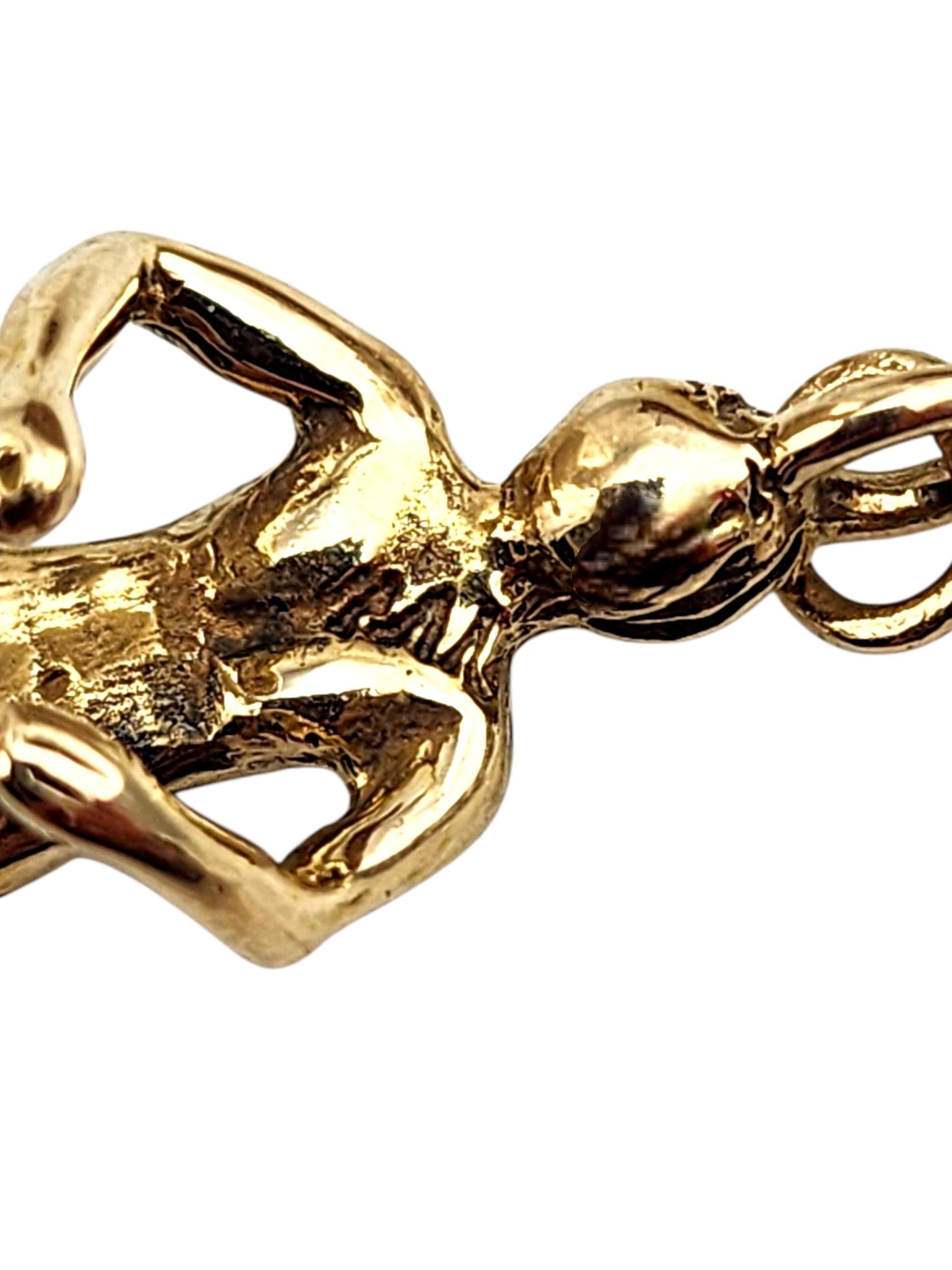 Donna Charm di coppia in oro giallo 14K #22338 in vendita