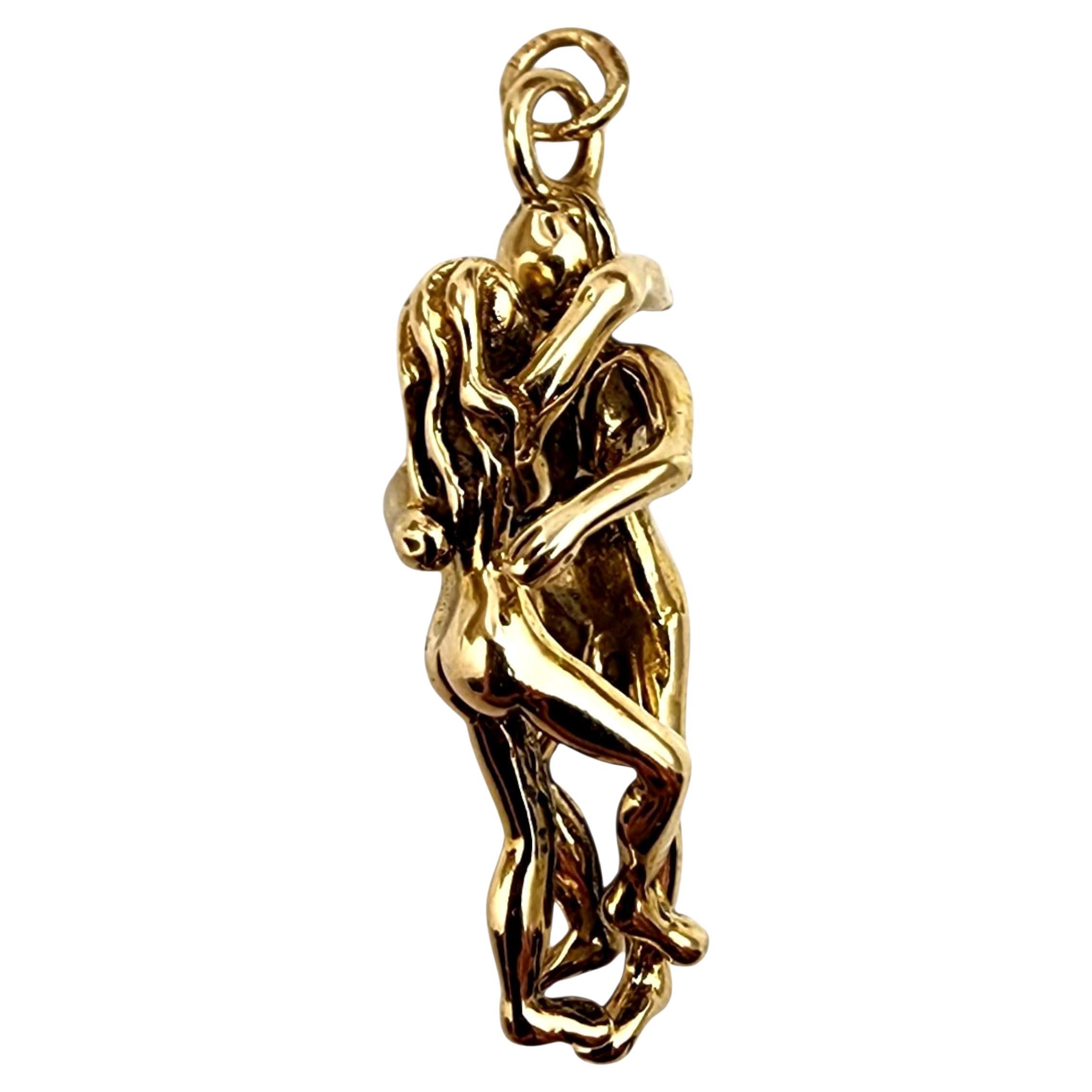 Charm di coppia in oro giallo 14K #22338 in vendita