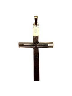 Ciondolo a forma di croce in oro giallo 14K #22335
