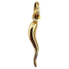 Ciondolo a forma di corno in oro giallo 18K #22333