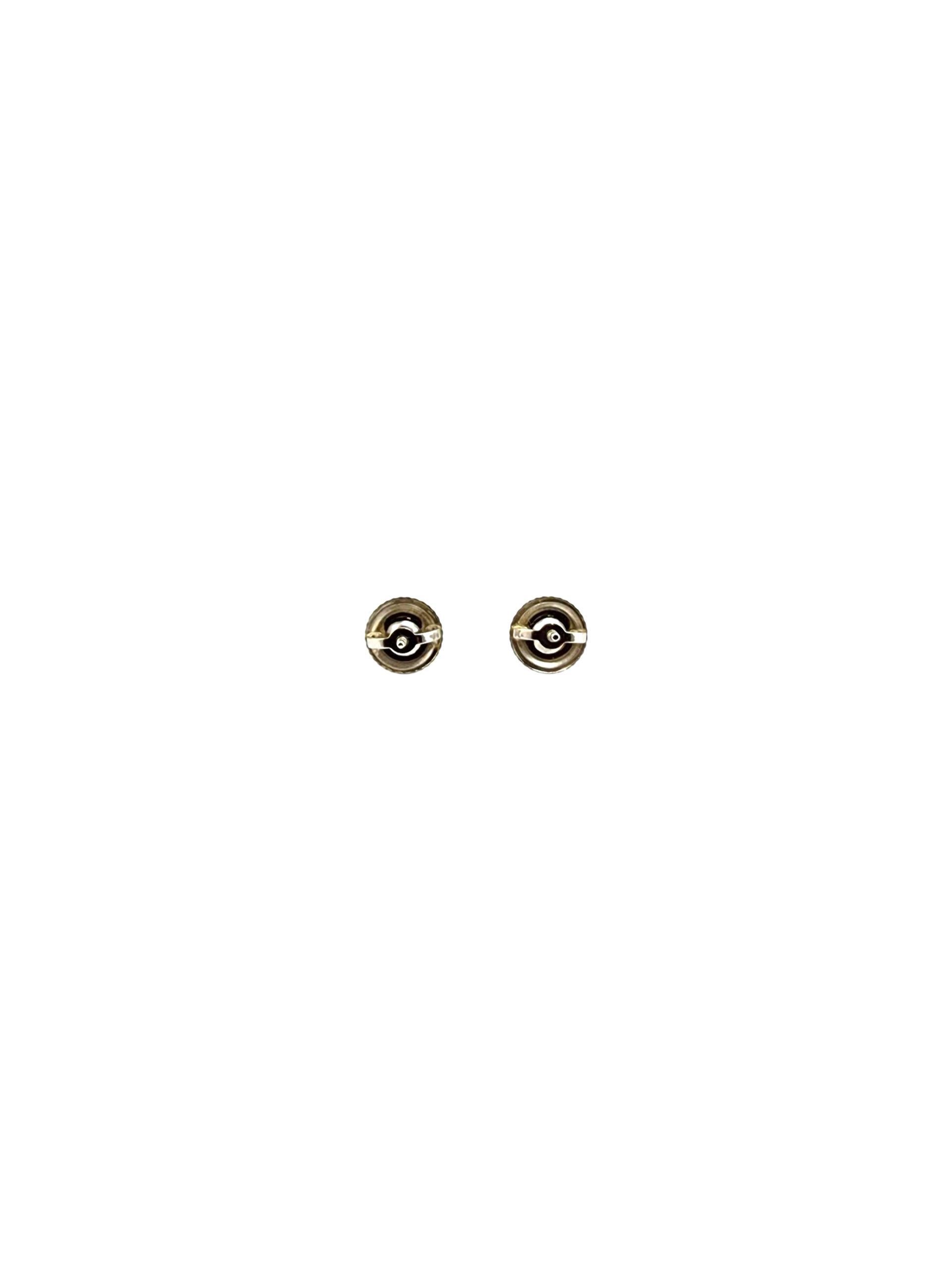 Boucles d'oreilles en or blanc 14 carats avec diamants #21240 Pour femmes en vente