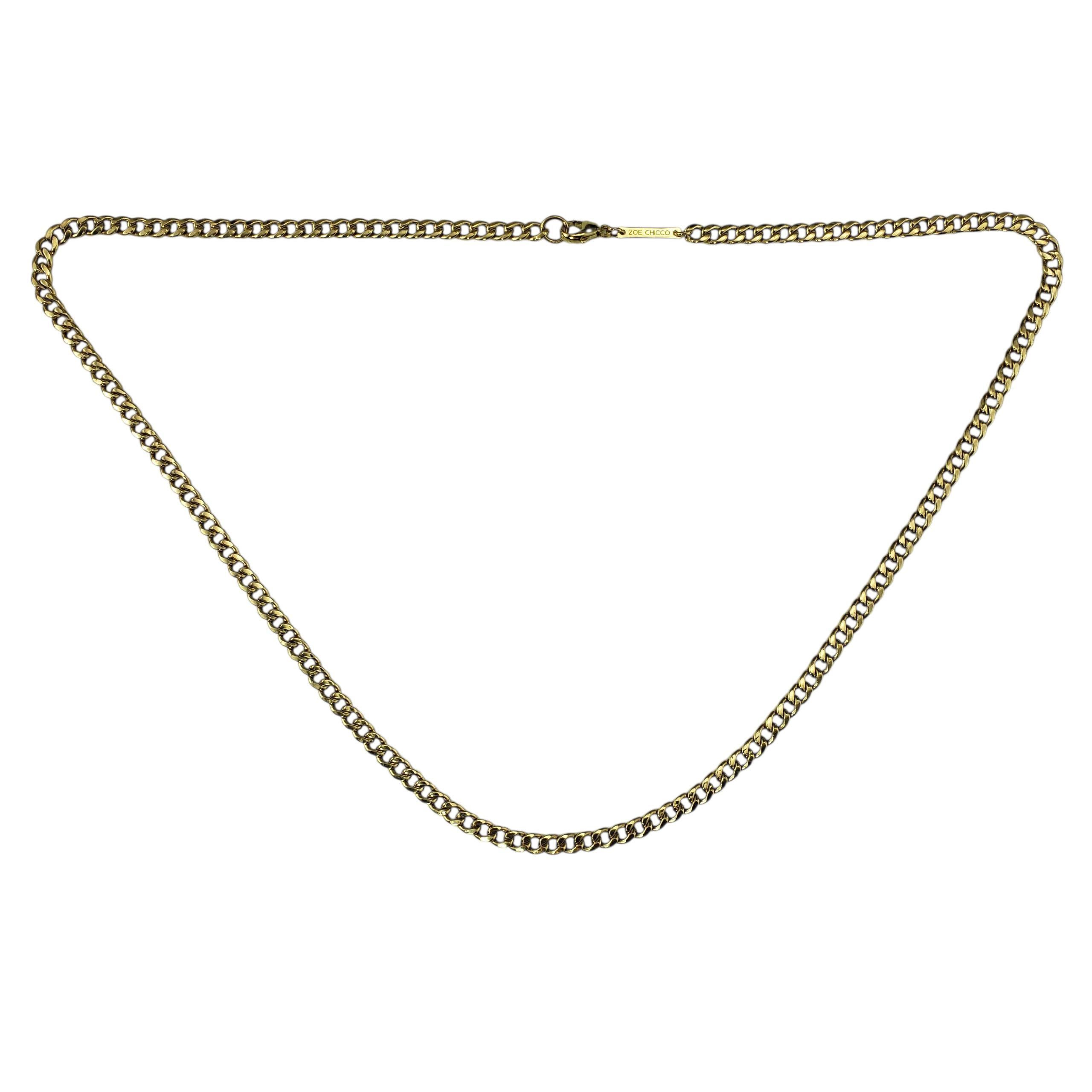 Collier à maillons en or jaune 14K #22390