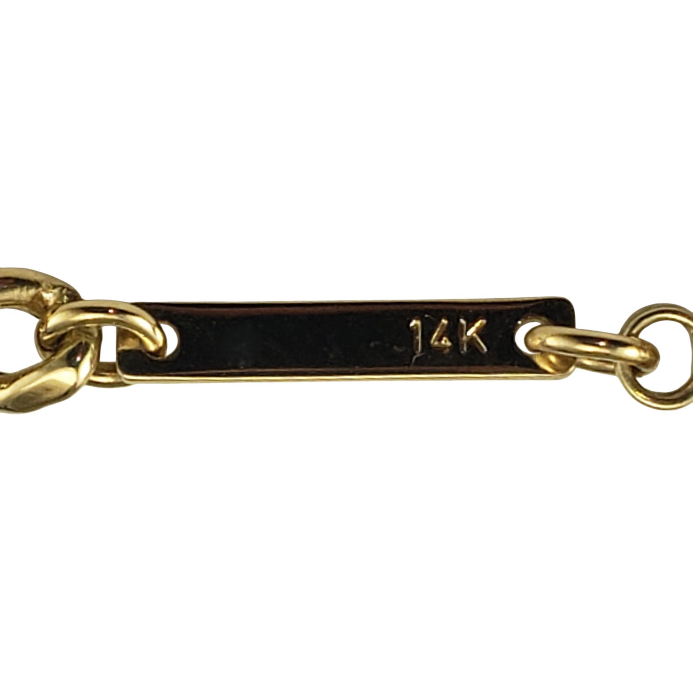 Collier à maillons en or jaune 14K #22390 en vente 1