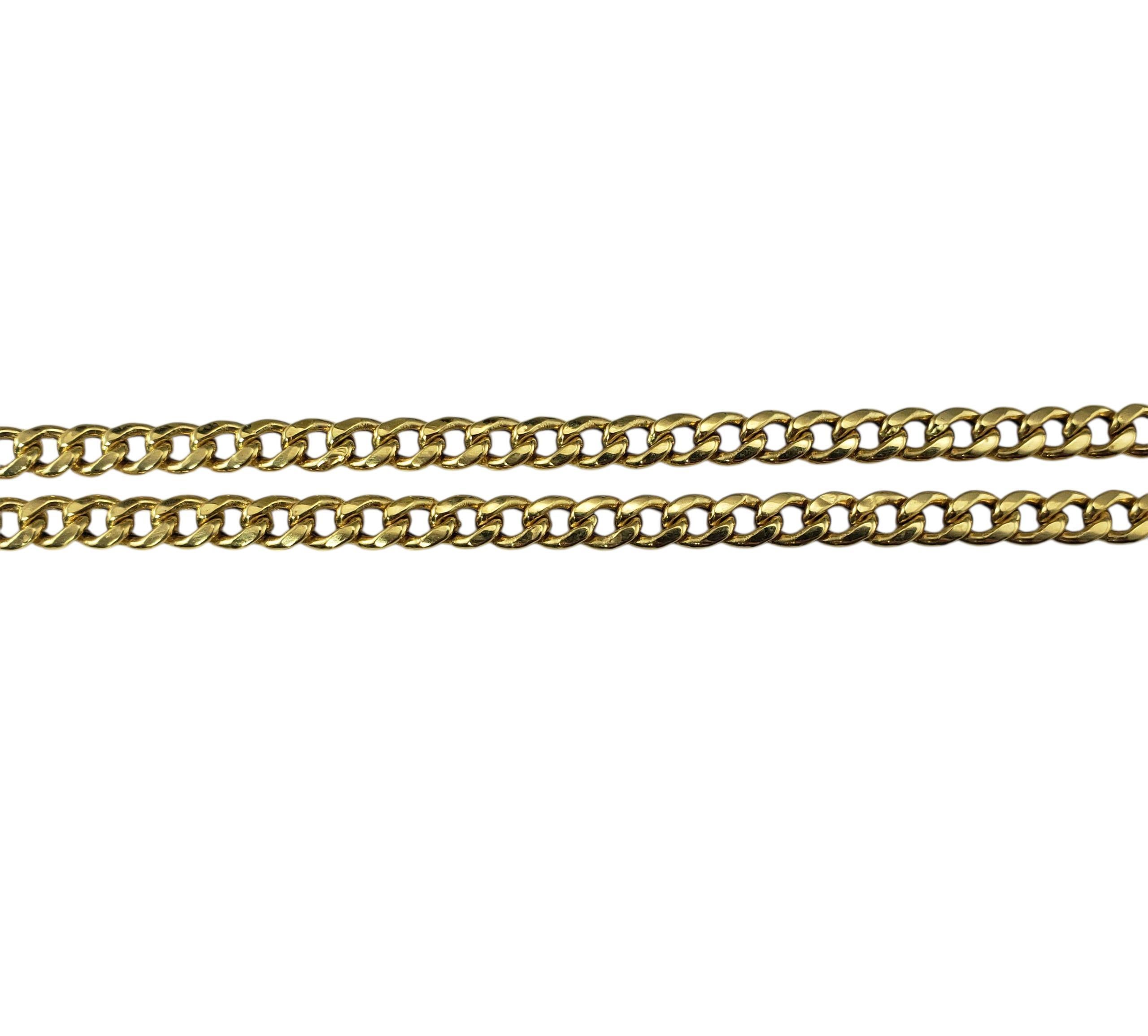 Contemporain Collier à maillons en or jaune 14K #22390 en vente