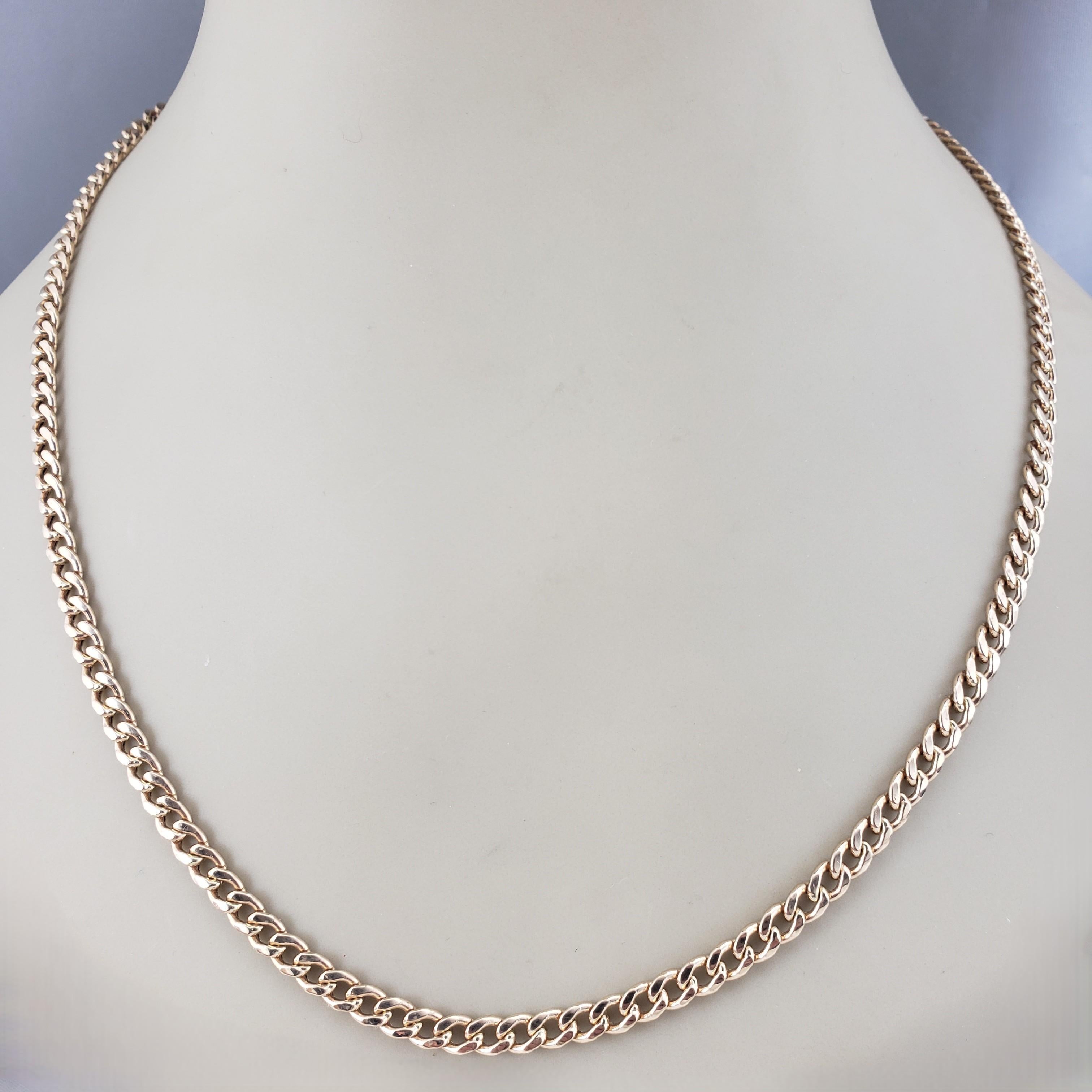 Collier à maillons en or jaune 14K #22390 en vente 2