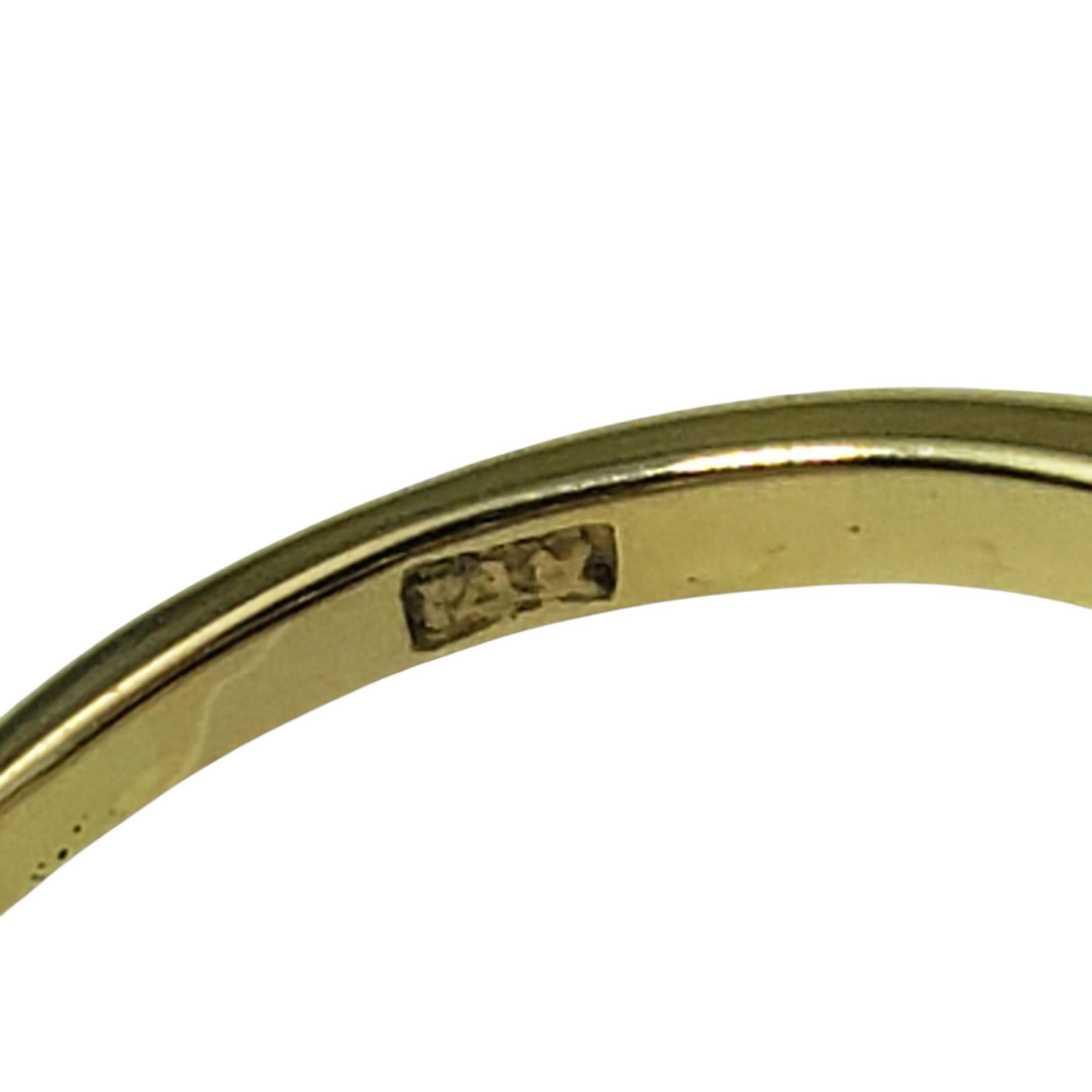 Donna Anello a grappolo in oro giallo 14 carati con granato e diamanti, misura 5,25-5,5  #22360 in vendita