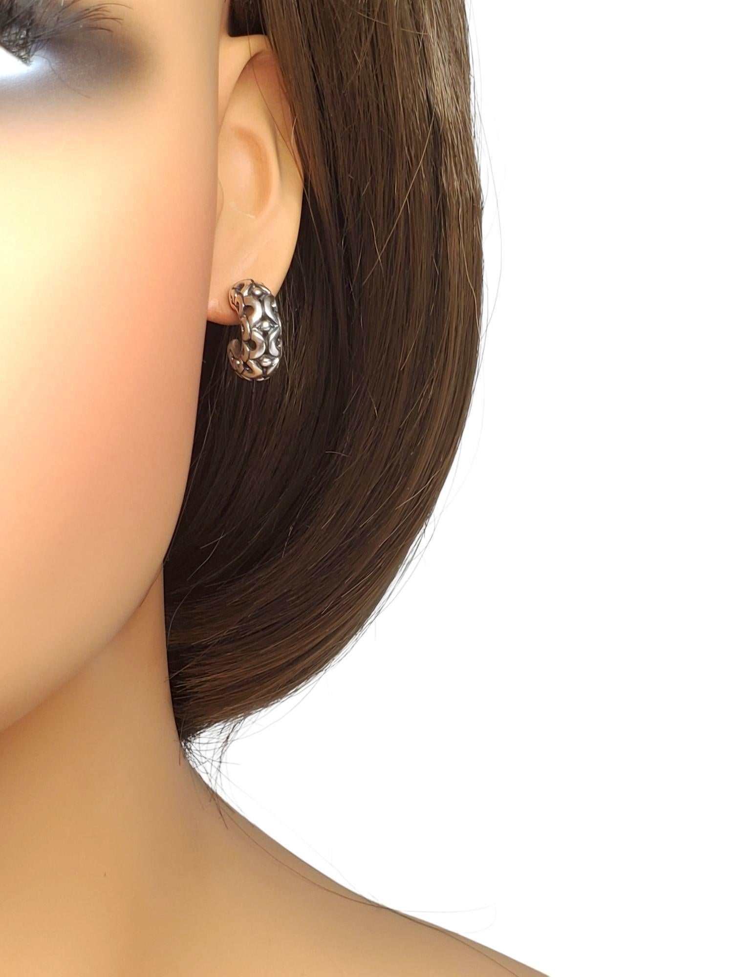 Boucles d'oreilles en argent James Avery, demi-boucles d'oreilles à volutes #21492 en vente 5