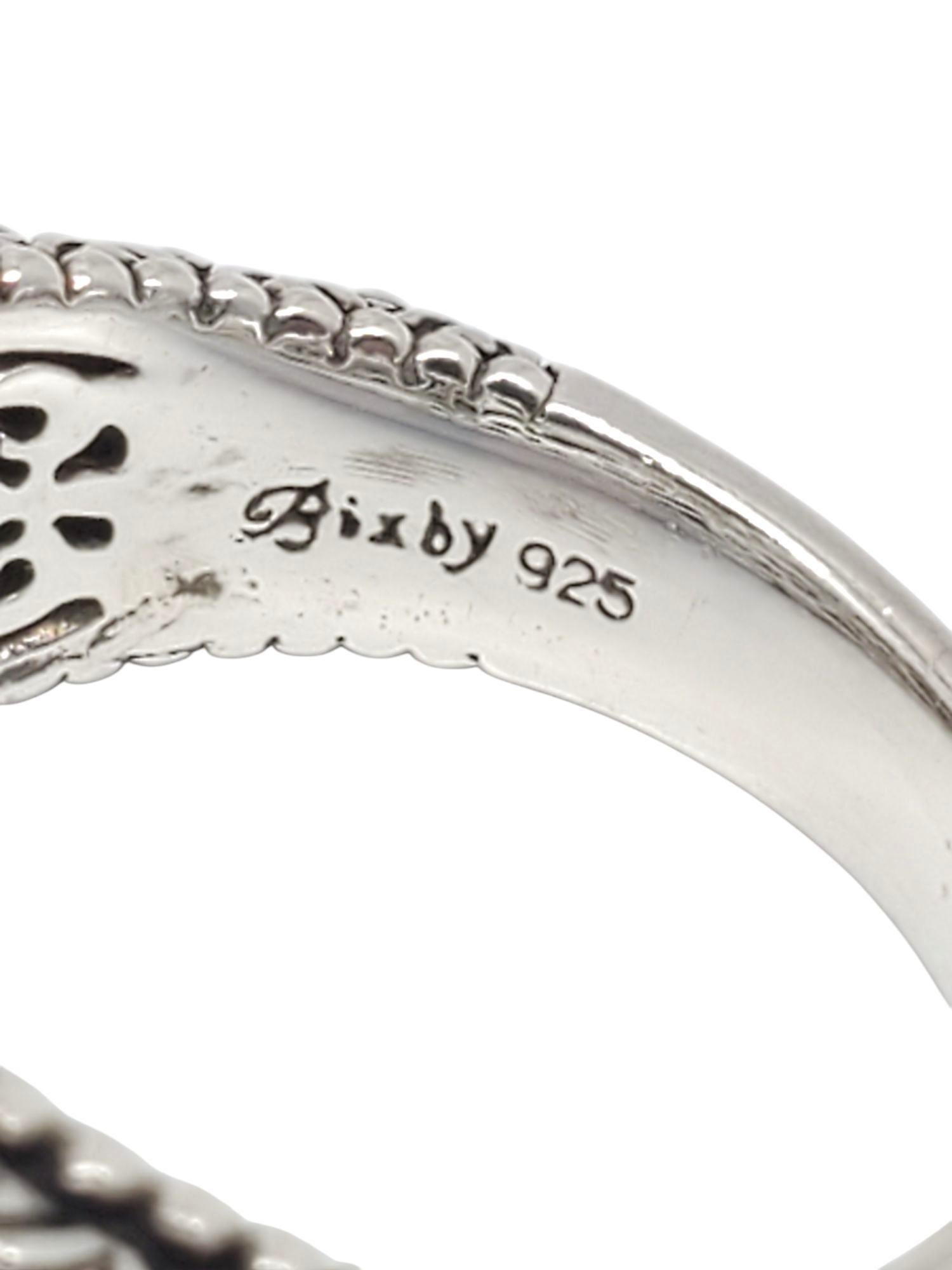 Donna Barbara Bixby Argento e 18 carati. Anello di peridoto misura 10 #21462 in vendita