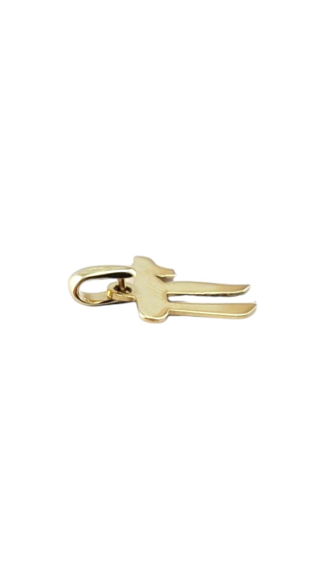 Pendentif Chai en or jaune 14 carats #21256 en vente 2