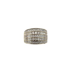 Anello con diamante in oro giallo e bianco 14 carati misura 9 #22418