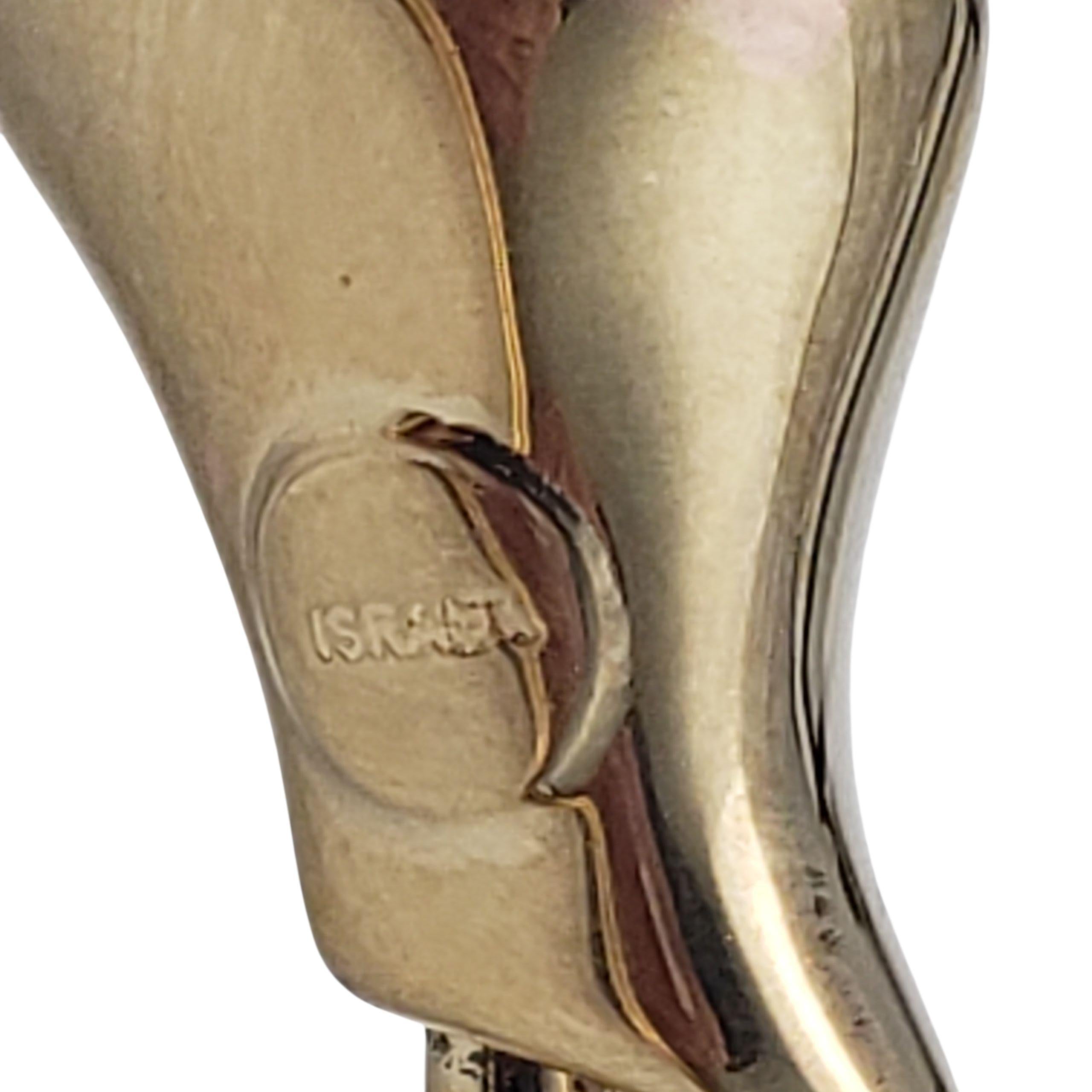 Donna Bracciale con giglio della calla in oro giallo 14K e perle #22414 in vendita