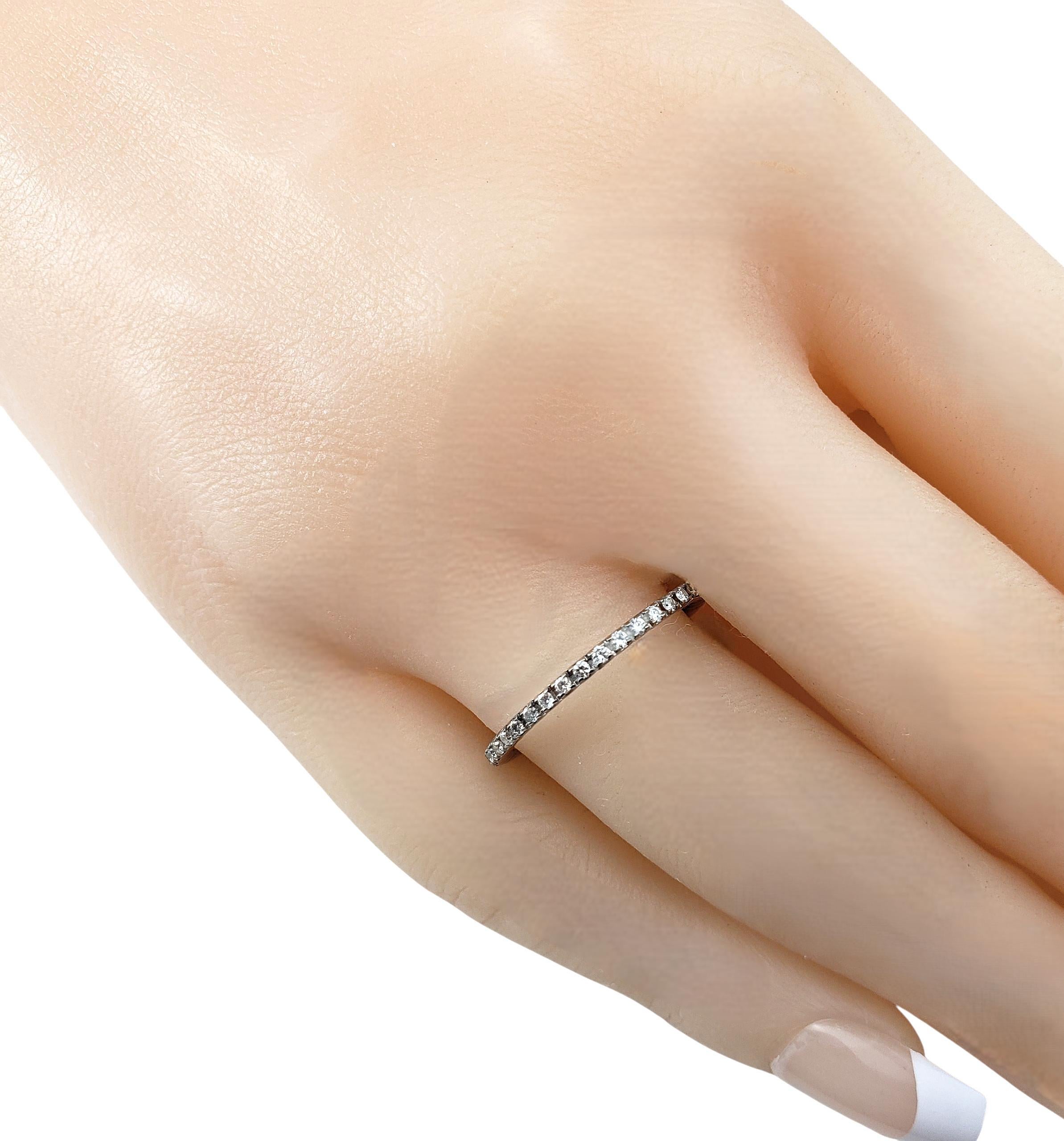 Spark Bracelet éternel en or blanc 18 carats avec diamant Taille 8 #22393 en vente 2