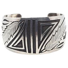E. Harvey Pulsera de plata de ley para nativos americanos nº 21434
