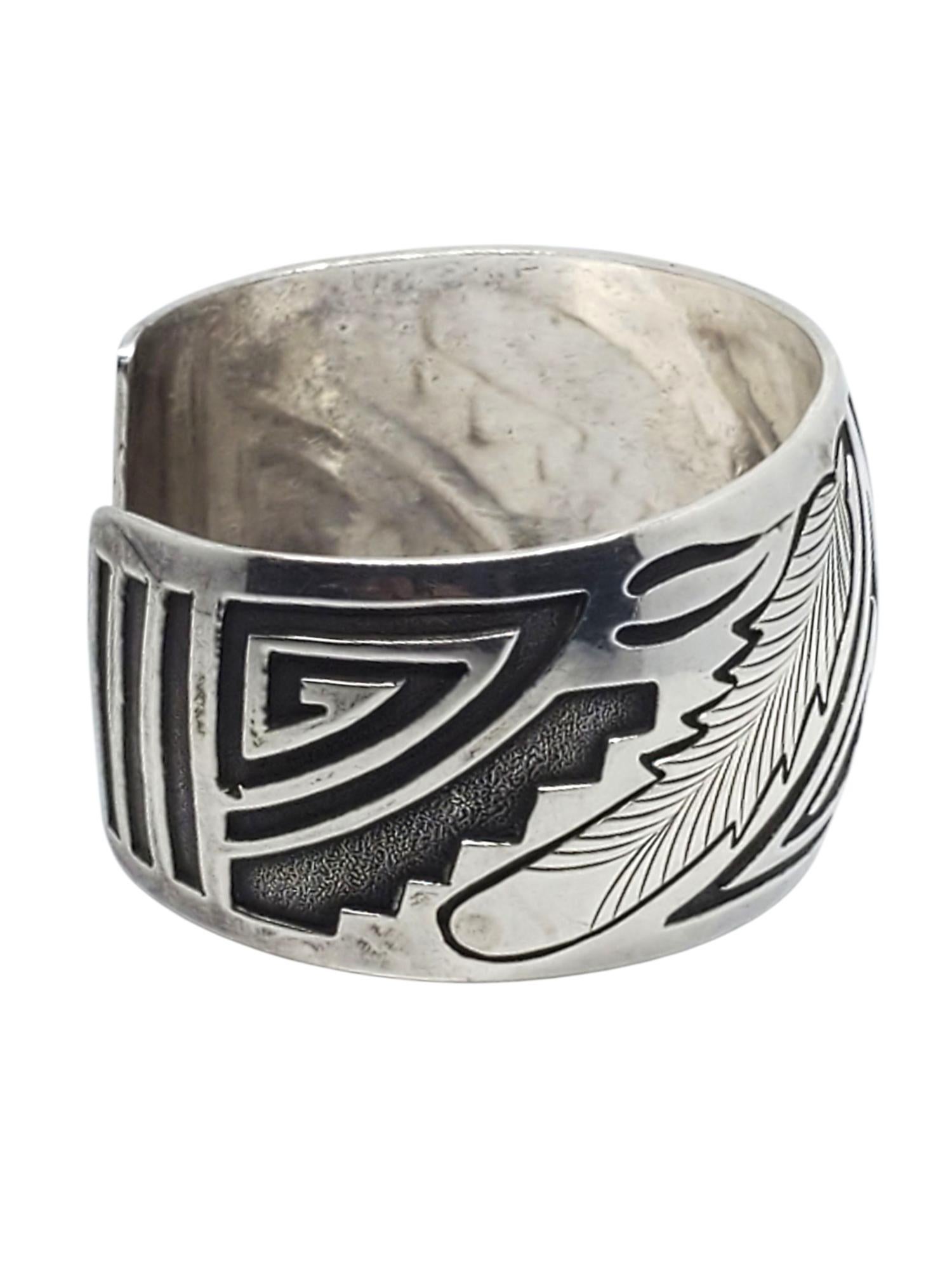 De las mujeres E. Harvey Pulsera de plata de ley para nativos americanos nº 21434