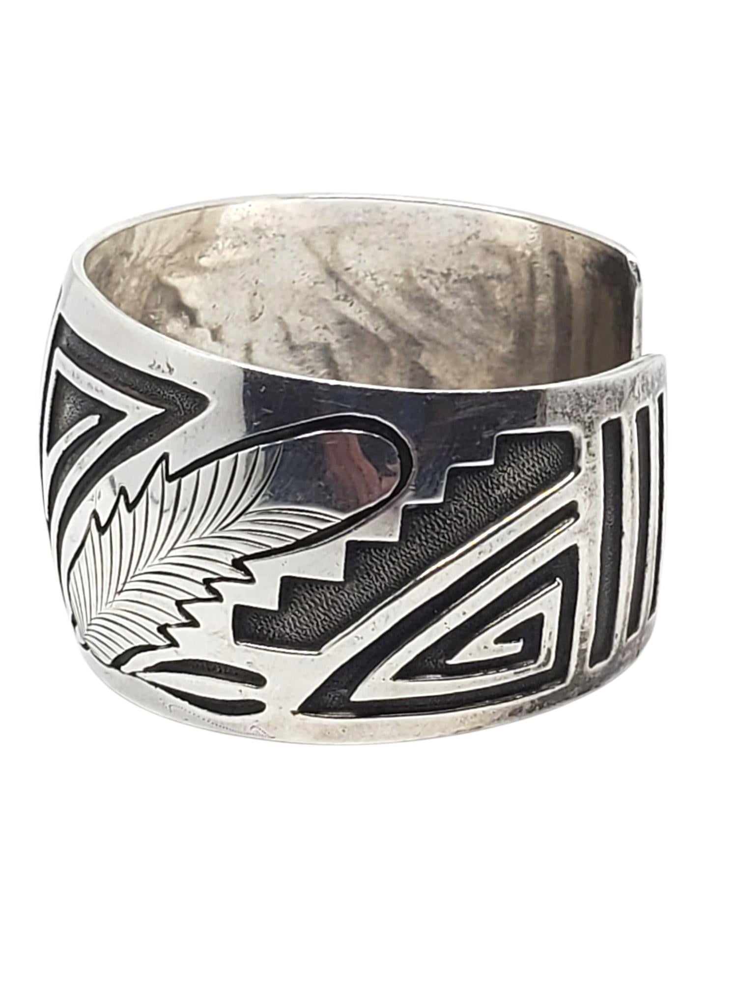 E. Harvey Pulsera de plata de ley para nativos americanos nº 21434 1