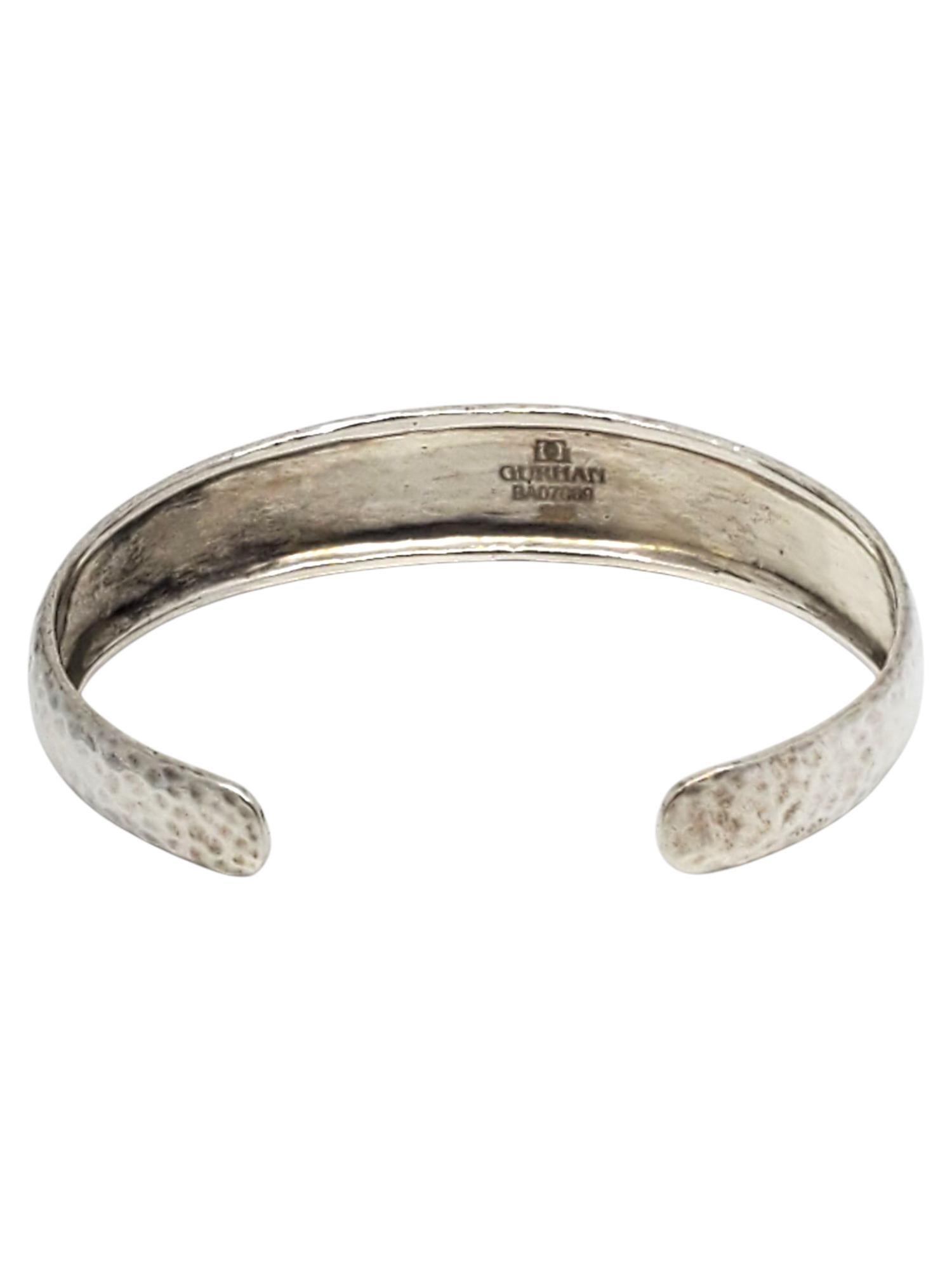 Gurhan Bracciale d'argento martellato #21426 In condizioni buone in vendita a Washington Depot, CT