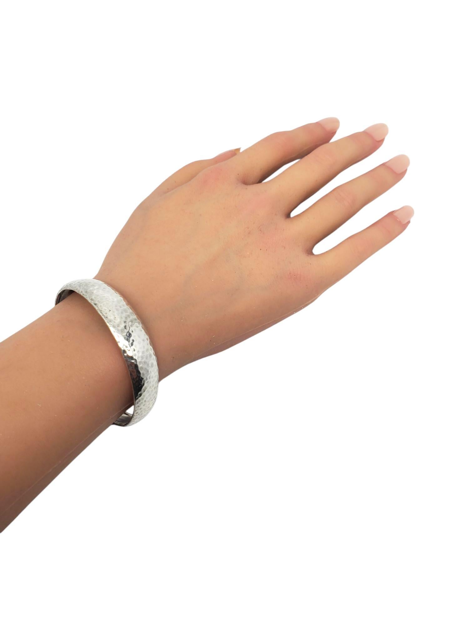 Gurhan Bracciale d'argento martellato #21426 in vendita 2