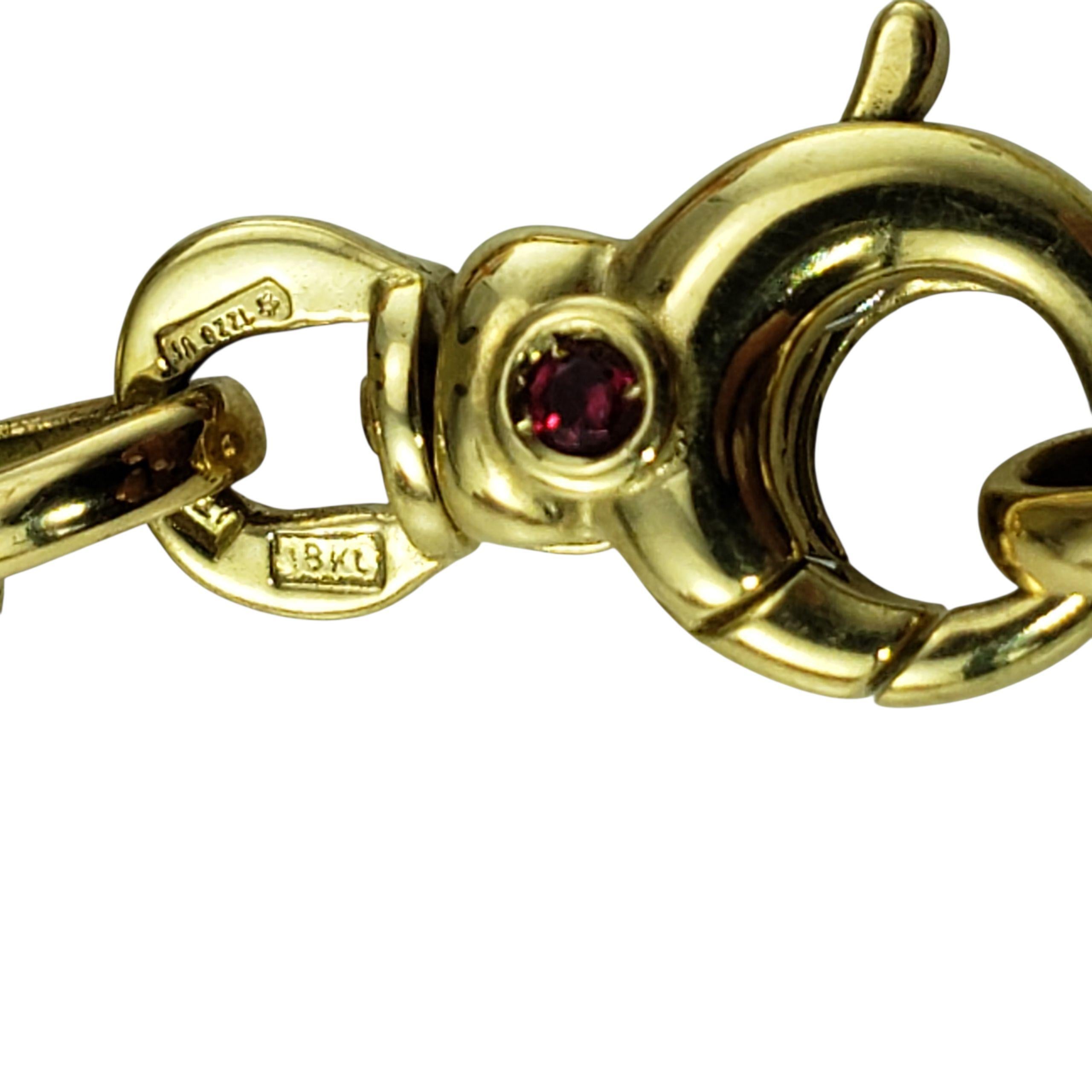Donna Roberto Coin Bracciale Paperclip in oro giallo 18 carati con scatola #22423 in vendita