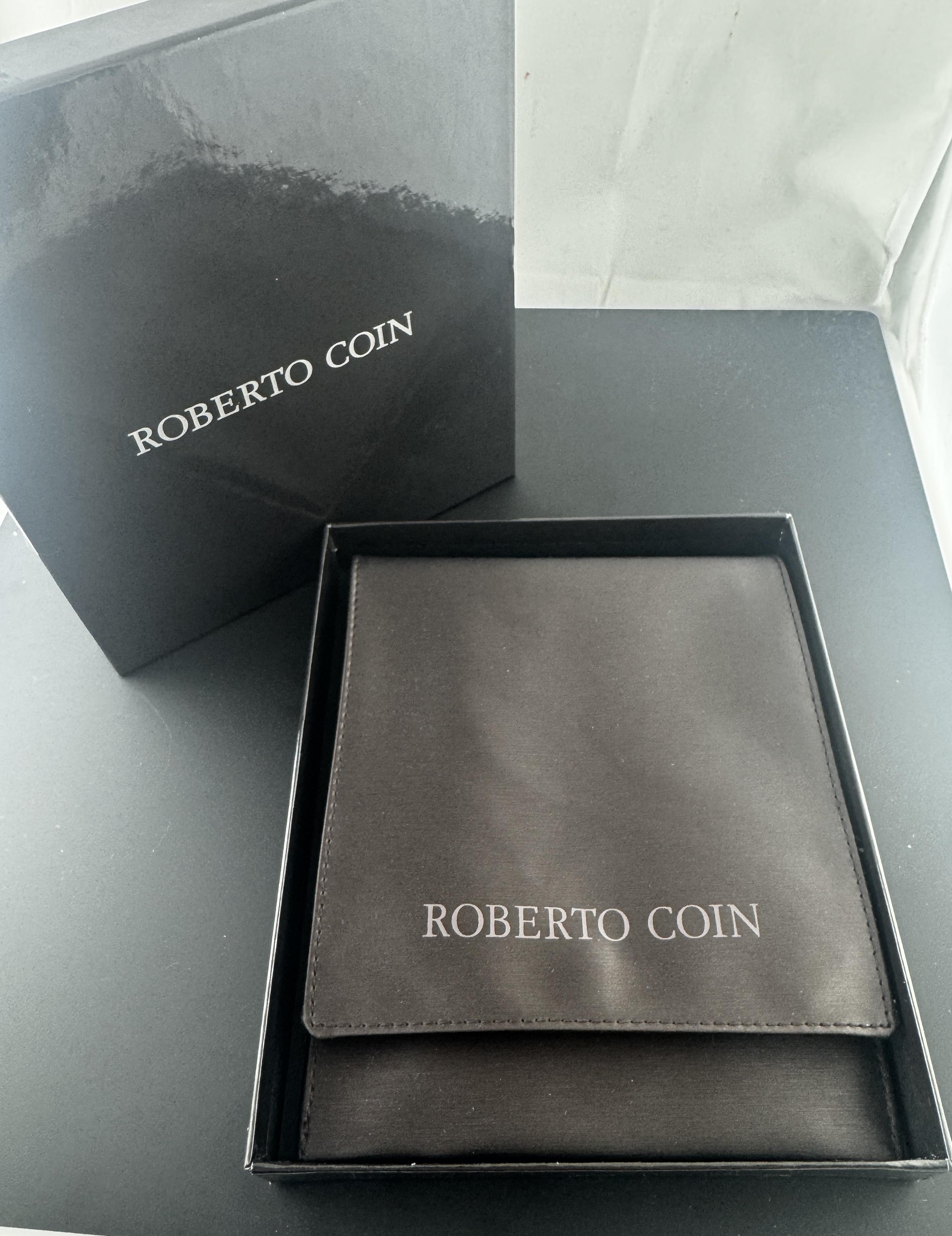 Roberto Coin - Collana di graffette in oro giallo 18 carati con scatola #22424 in vendita 1
