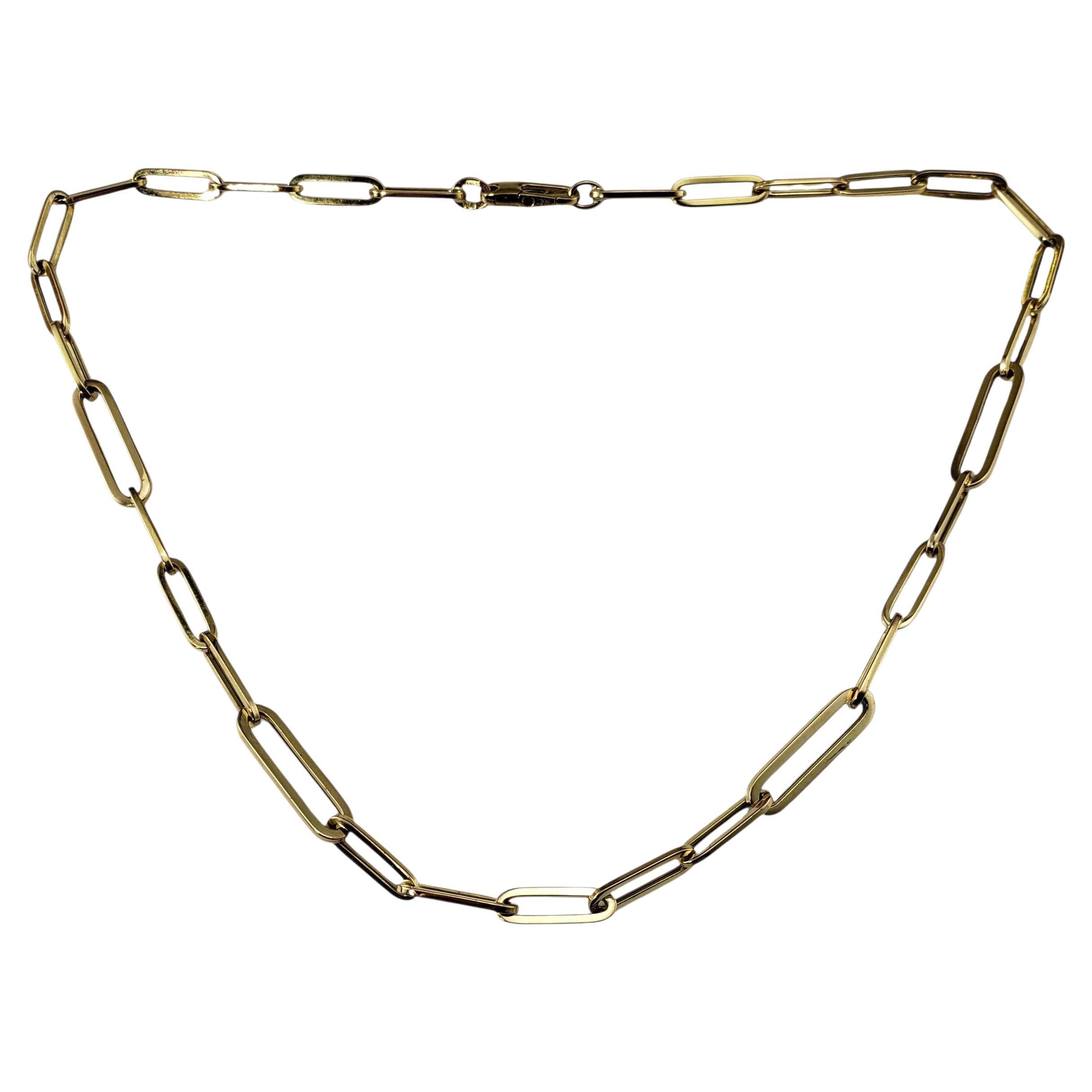 Roberto Coin - Collana di graffette in oro giallo 18 carati con scatola #22424 in vendita