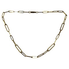 Roberto Coin 18K Yellow Gold Paperclip Necklace with Box #22424