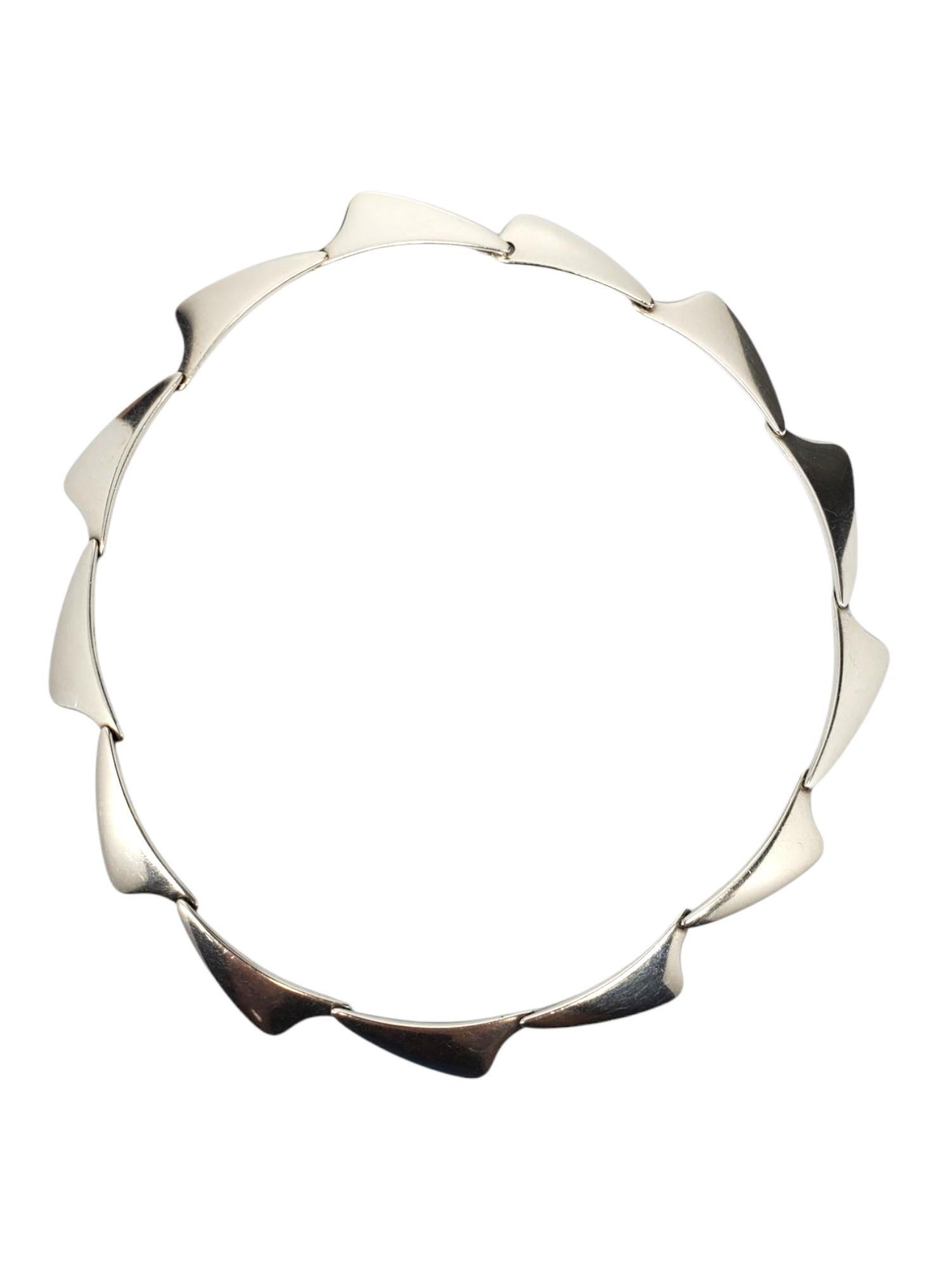Donna Aarre & Krogh - Collana danese modernista in argento massiccio #21693 in vendita
