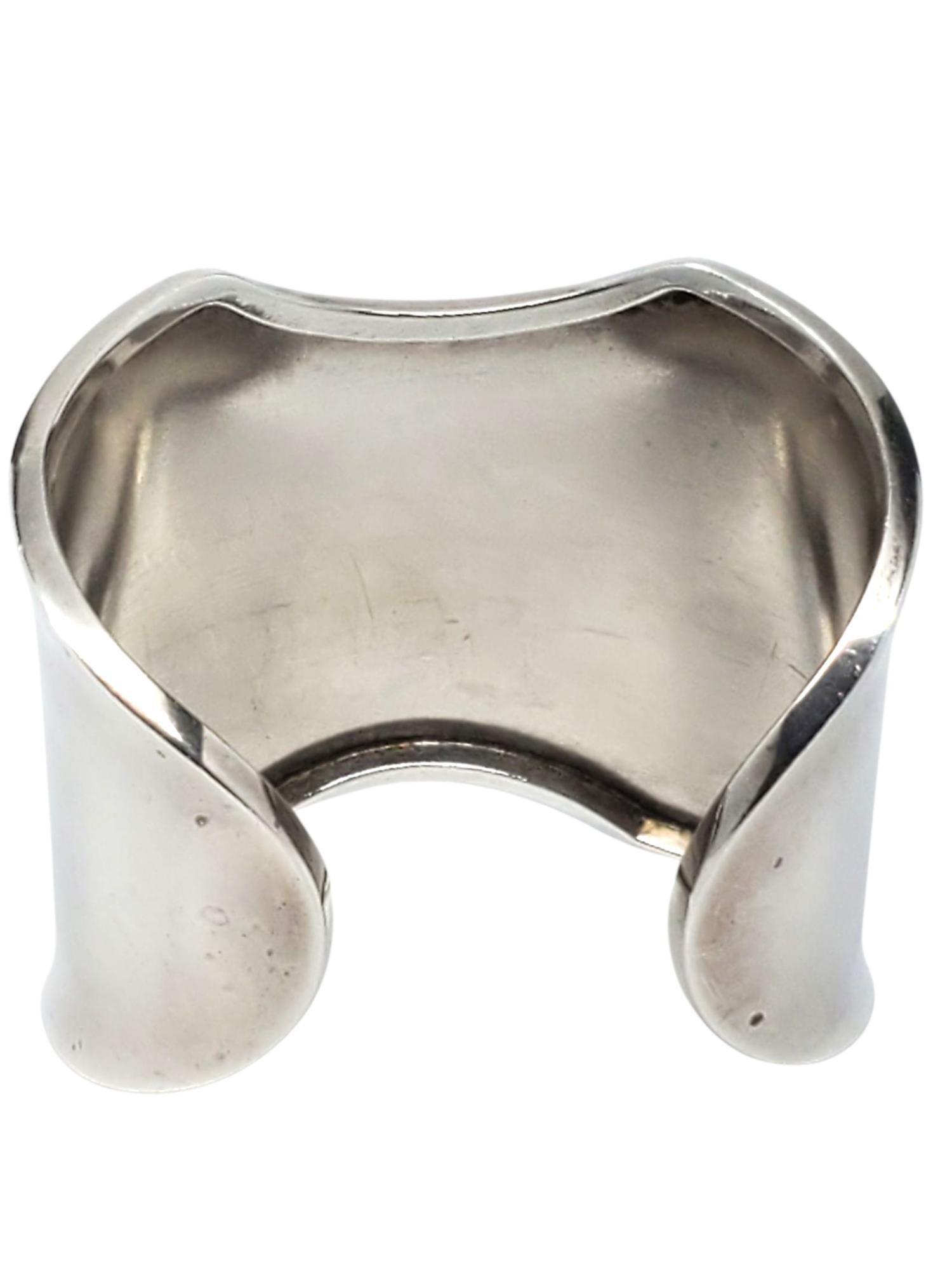 Los Ballesteros Bracciale scultoreo in argento 925 #21675 In condizioni buone in vendita a Washington Depot, CT