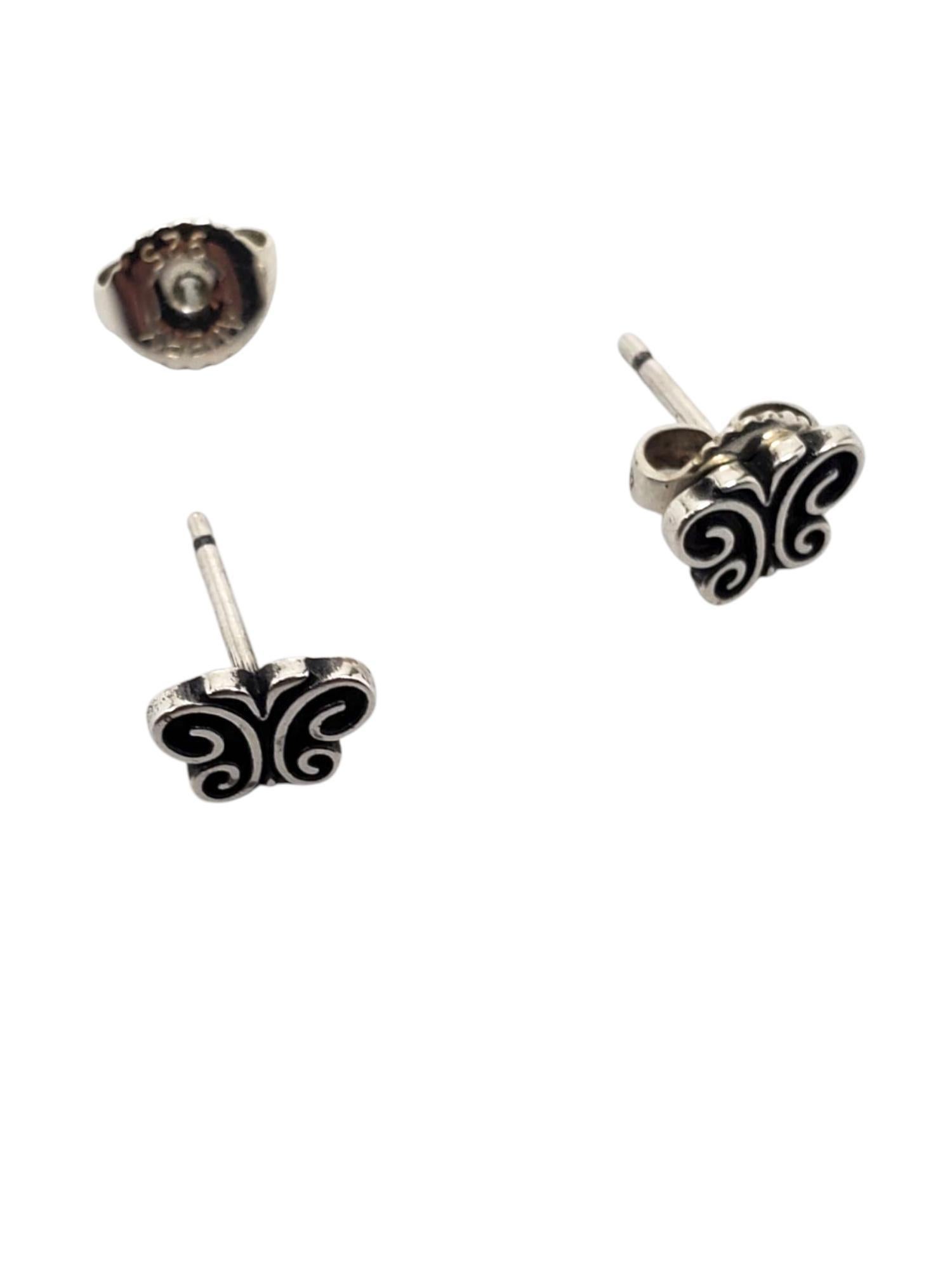 James Avery Boucles d'oreilles papillon en argent #21671 en vente 1