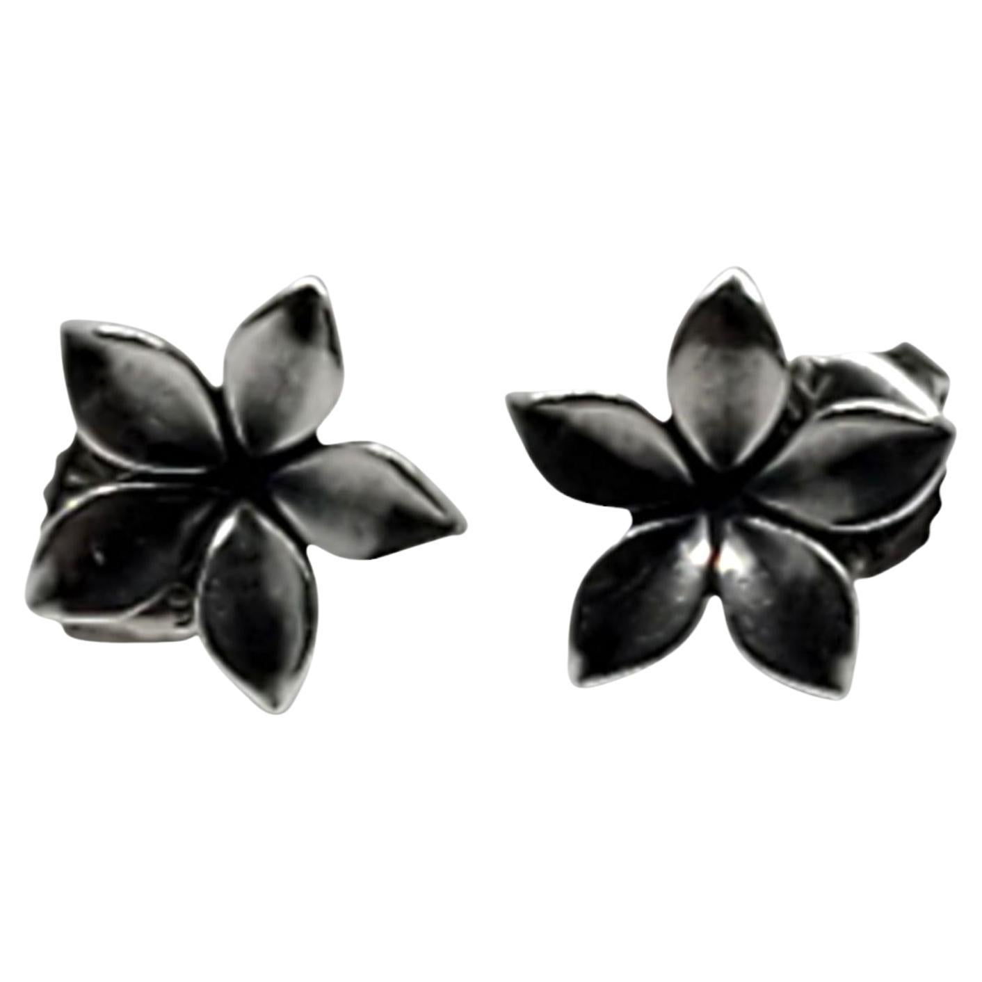 Avery James Boucles d'oreilles fleurs en argent #21670