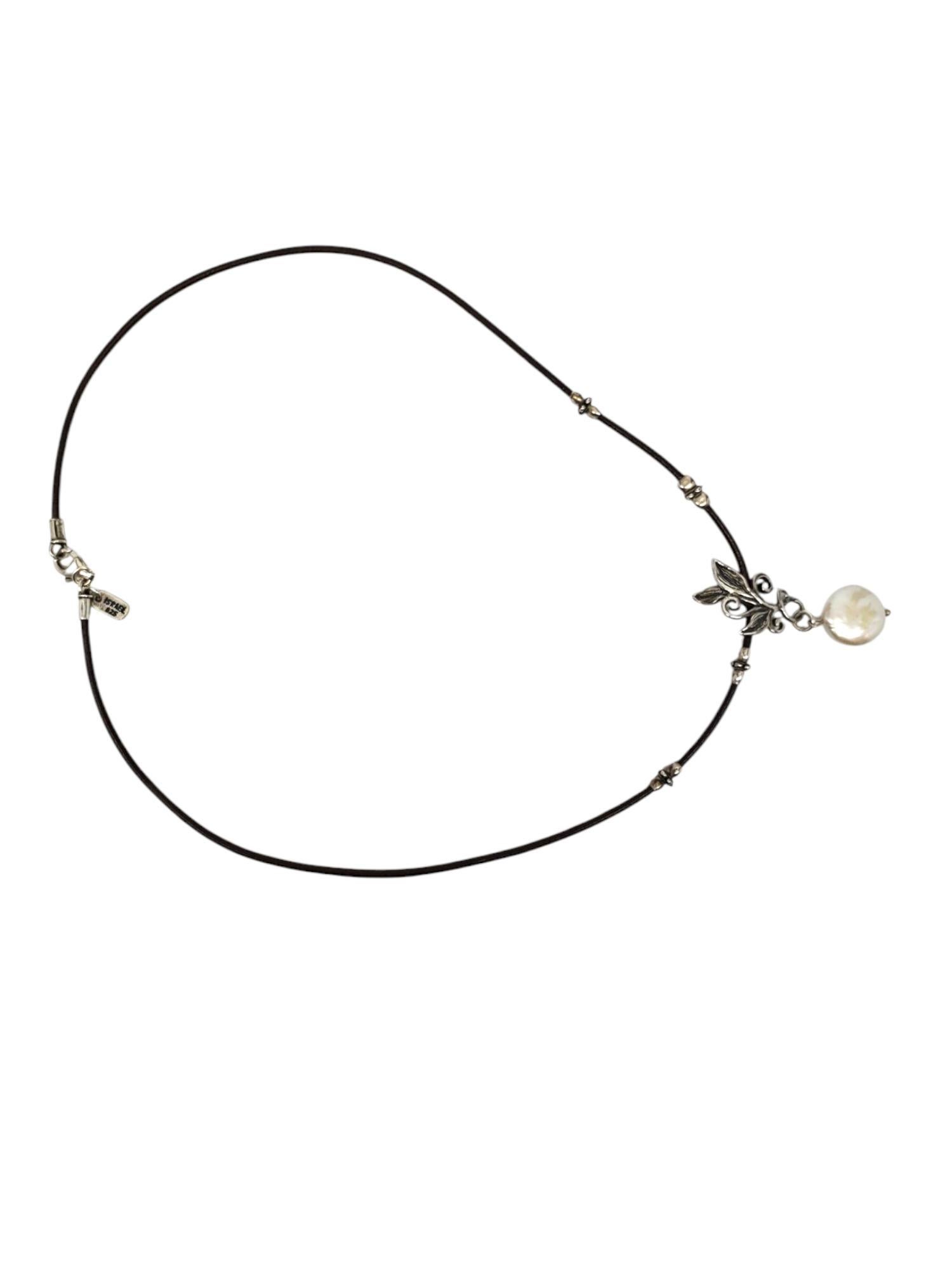 DIDAE Collier en argent sterling avec pendentif en forme de feuille et de vigne #21618 Bon état - En vente à Washington Depot, CT
