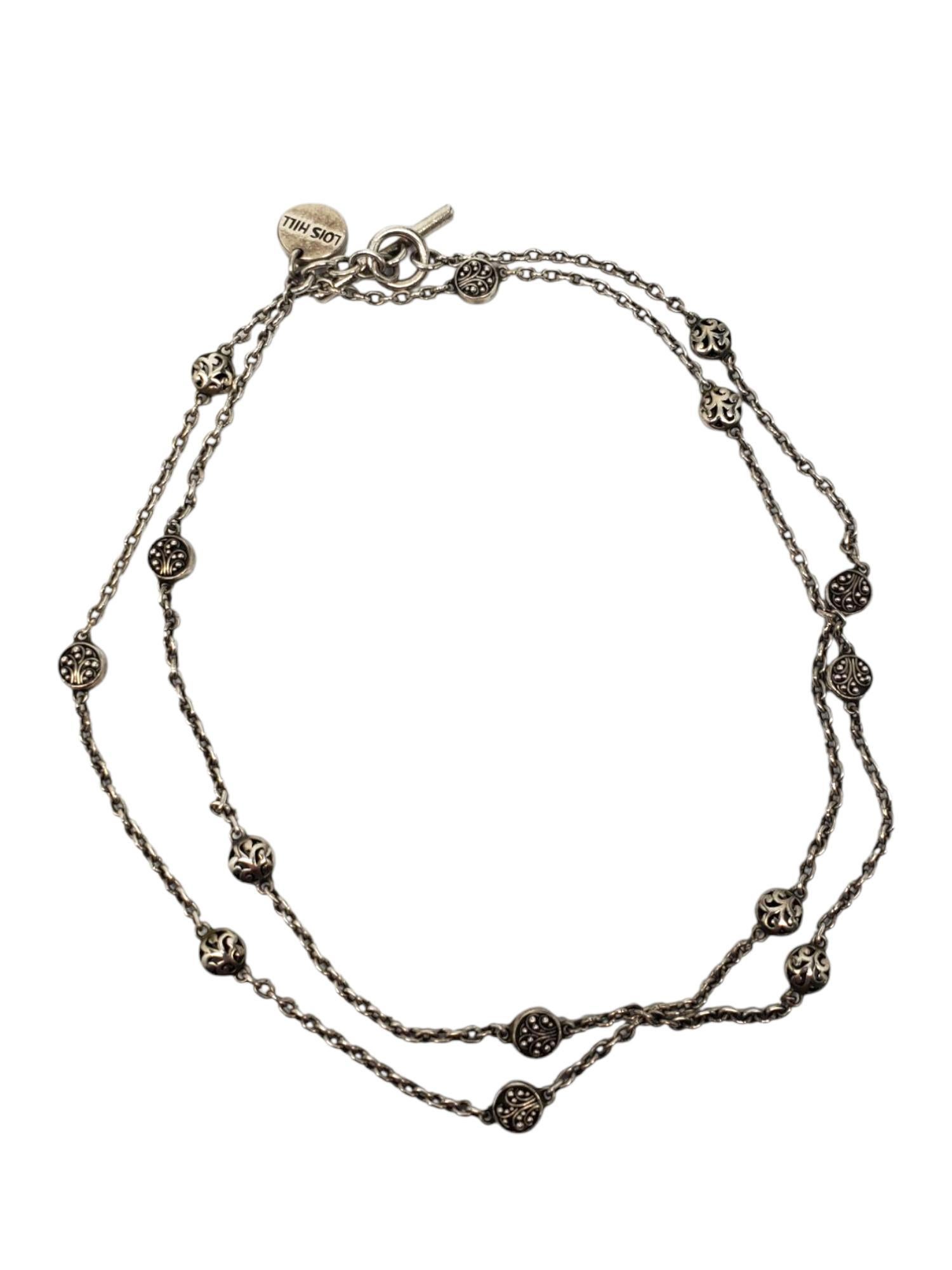 Lois Hill - Collana in argento filigranato Station Link 29" #21615