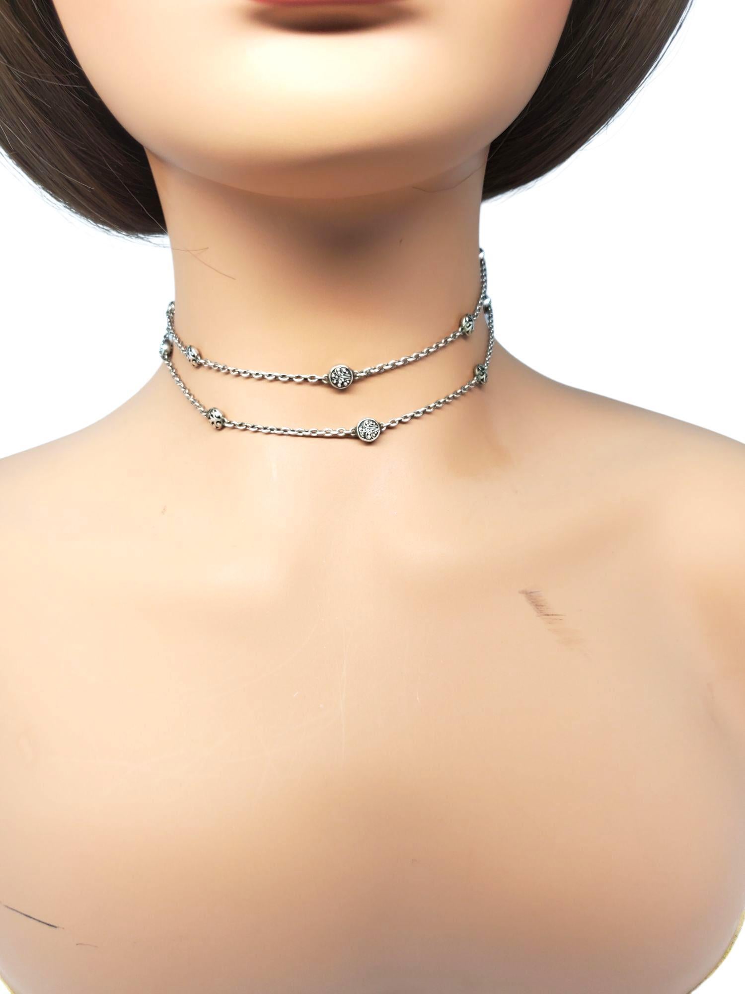 Lois Hill - Collana in argento filigranato Station Link 29