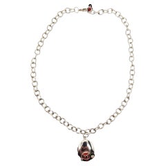 Anne Geddes Sterling Silver Ladybug Locket Necklace #21617