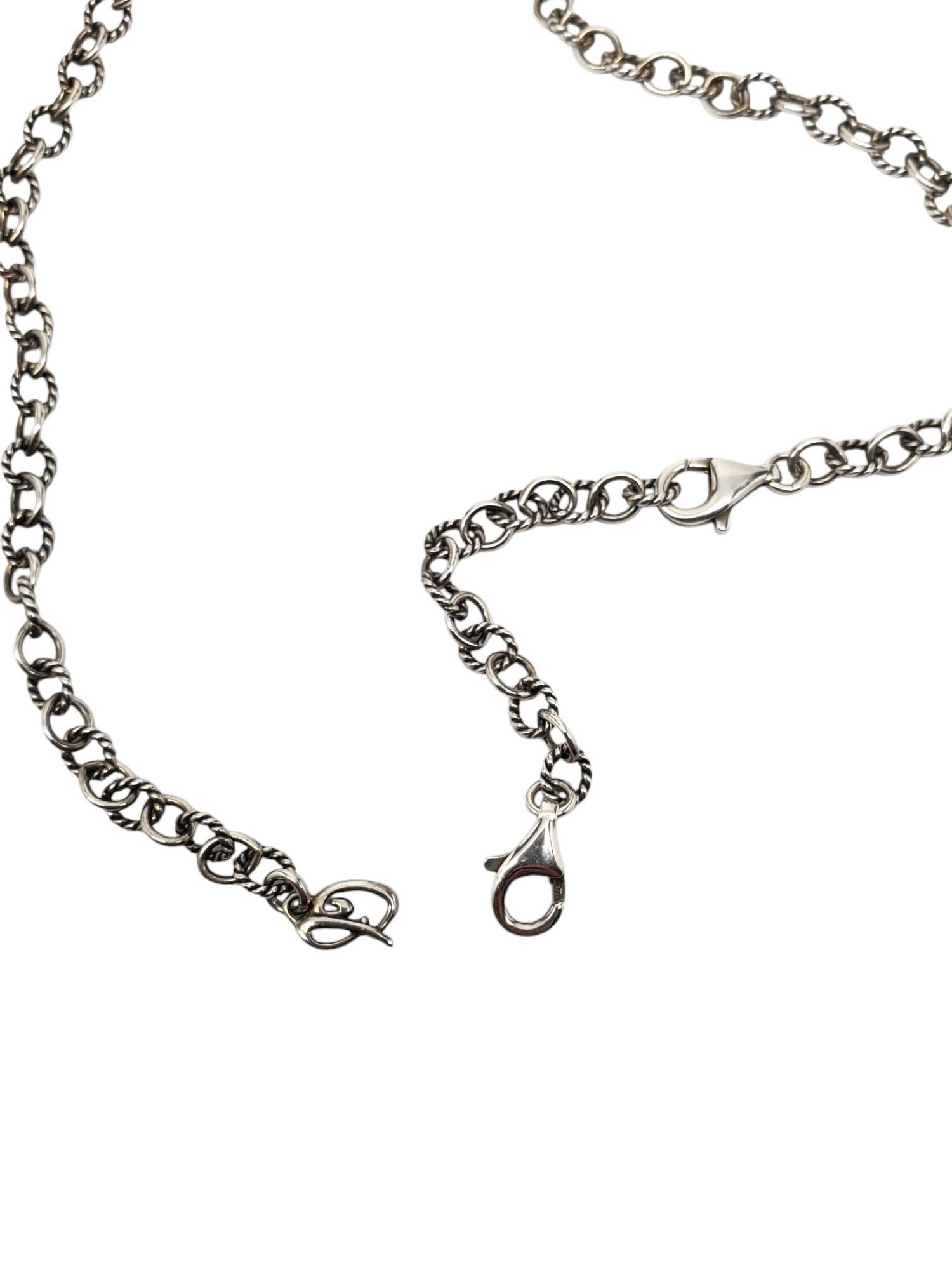Carolyn Pollack Collier à pendentifs en filigrane et corde en argent sterling #21602 en vente 1