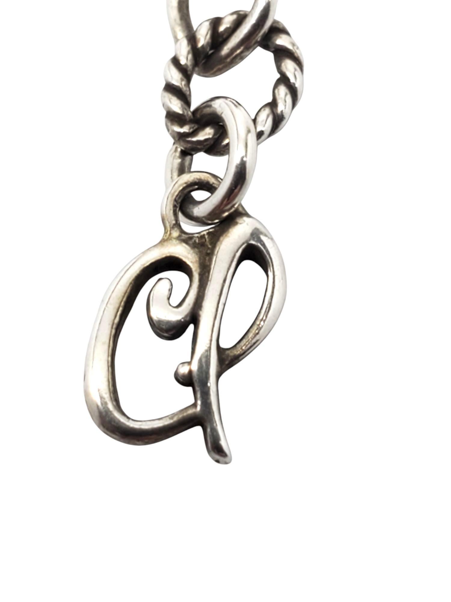 Carolyn Pollack Collier à pendentifs en filigrane et corde en argent sterling #21602 en vente 4