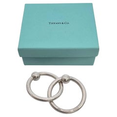 Tiffany & Co Sterling Silver 1837 Double Ring Rattle with Box #22452