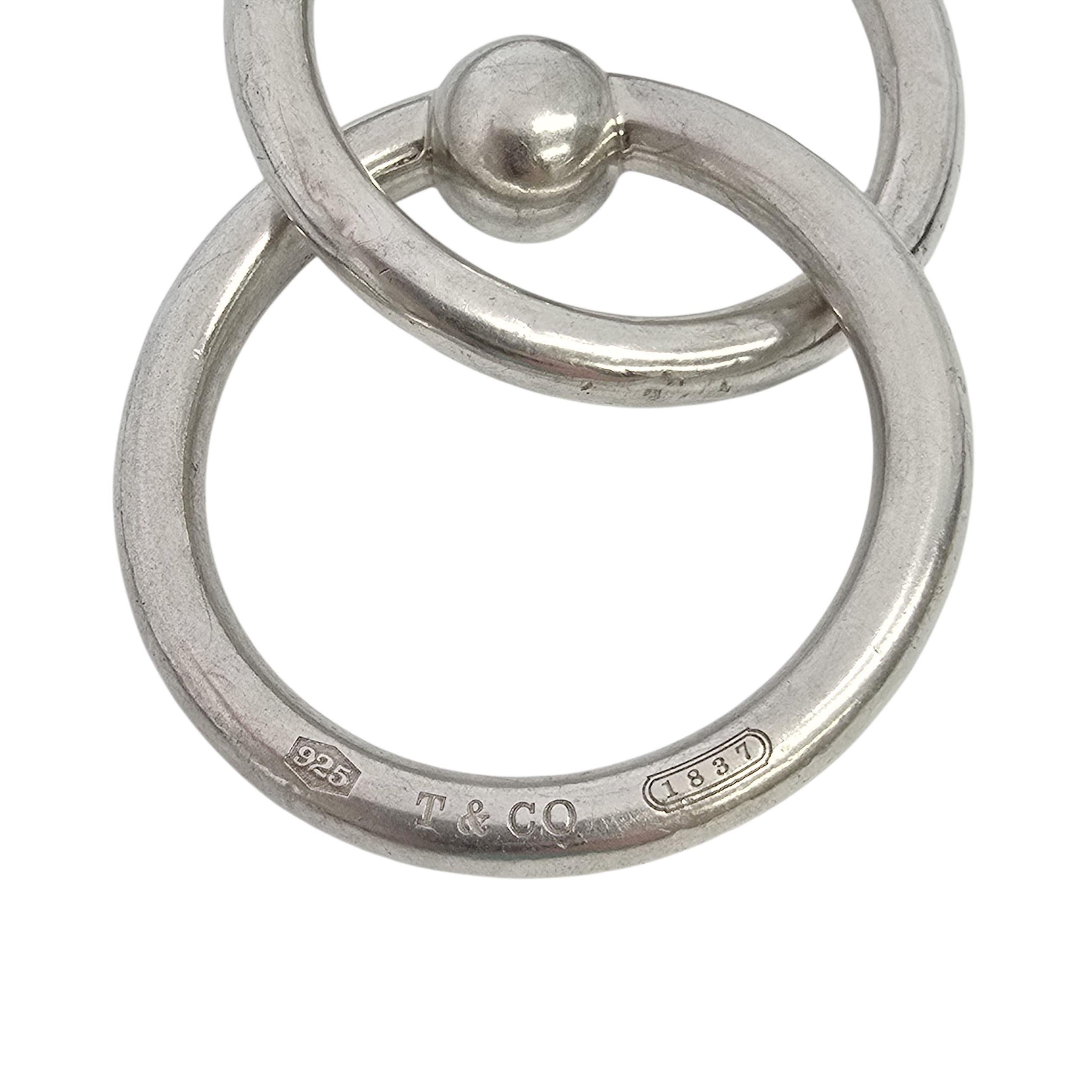Tiffany & Co Sterling Silver 1837 Double Ring Rattle with Box #22452 For Sale 2