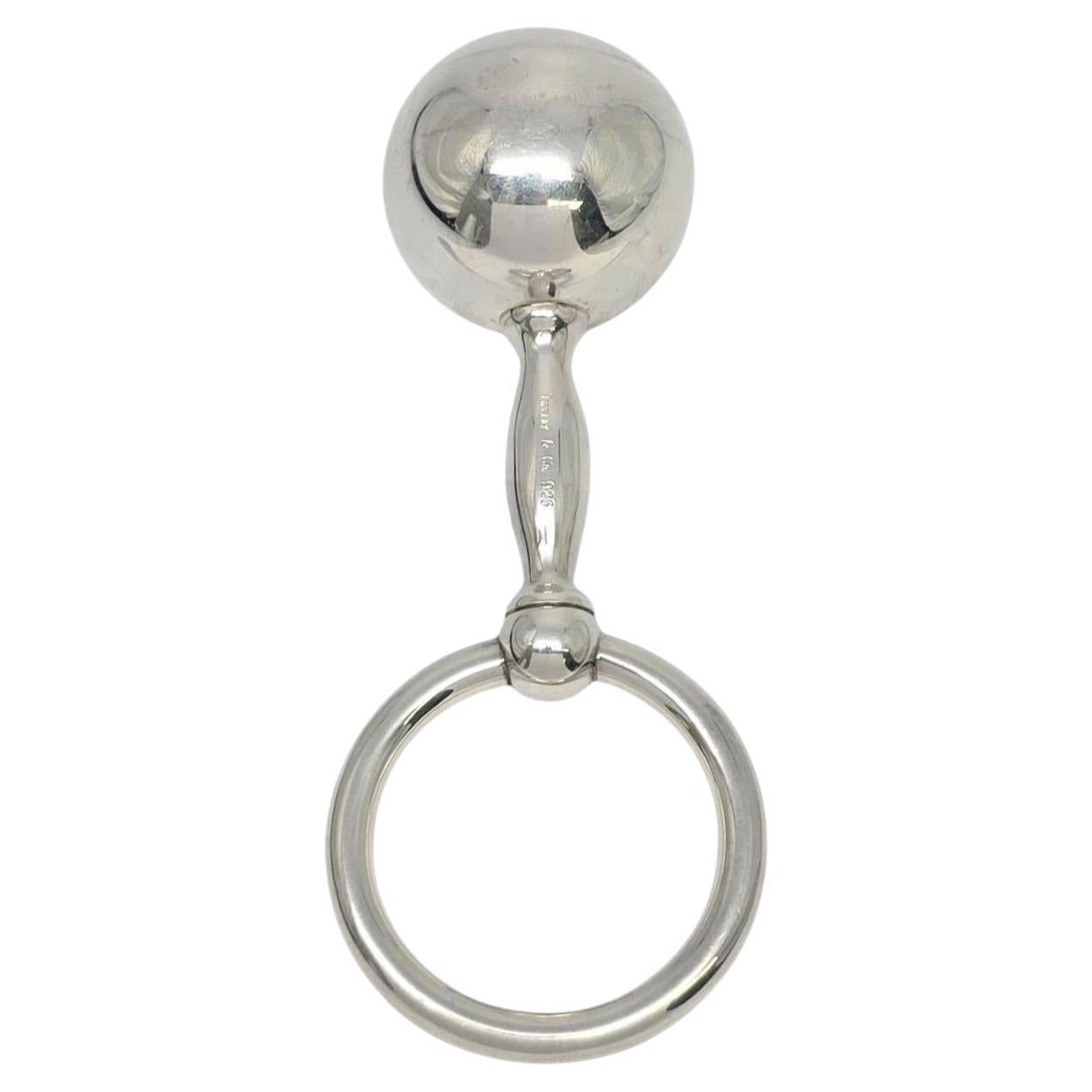 Tiffany & Co Sterling Silver Barbell Ring Rattle #22453